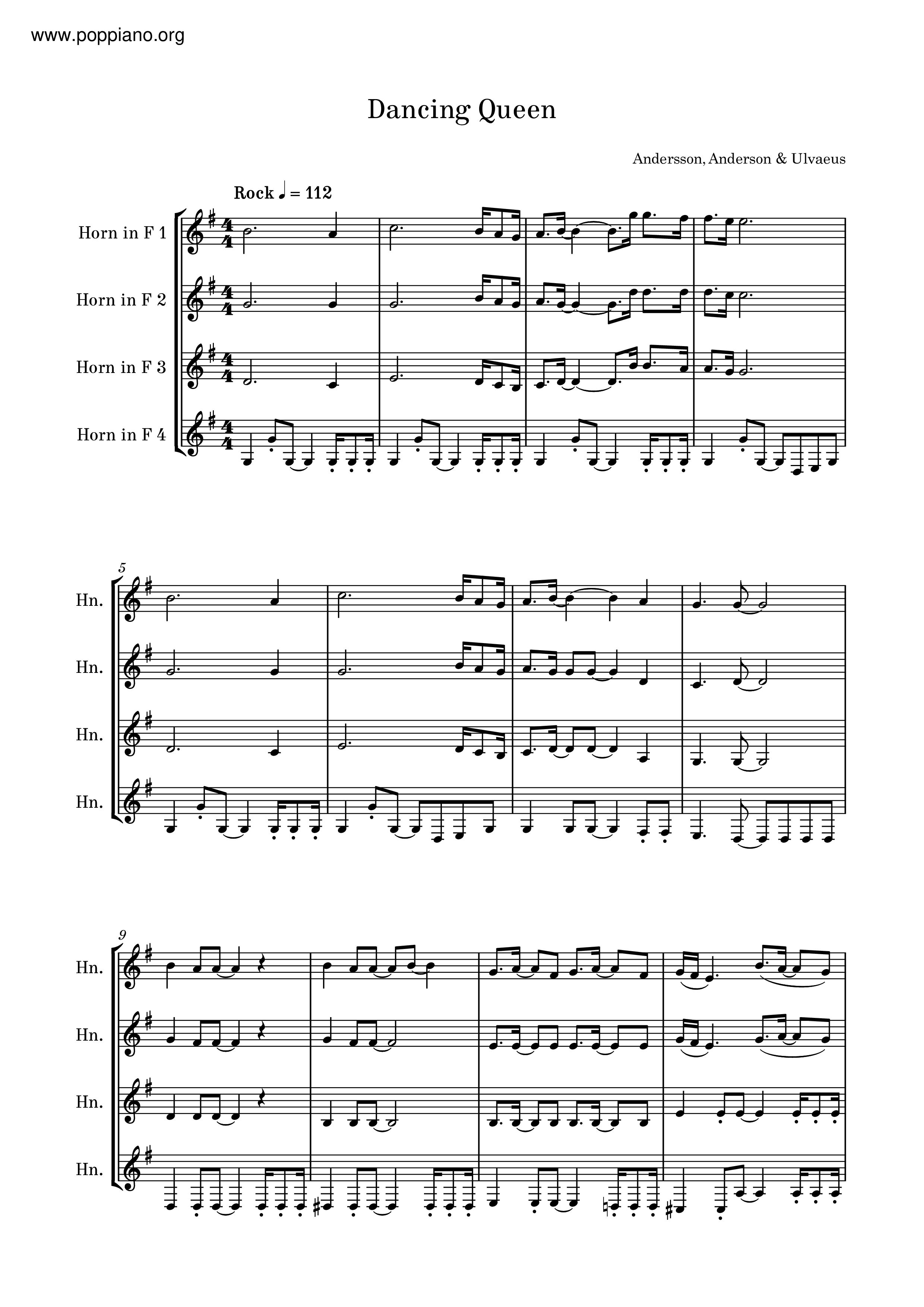 Dancing Queen Score