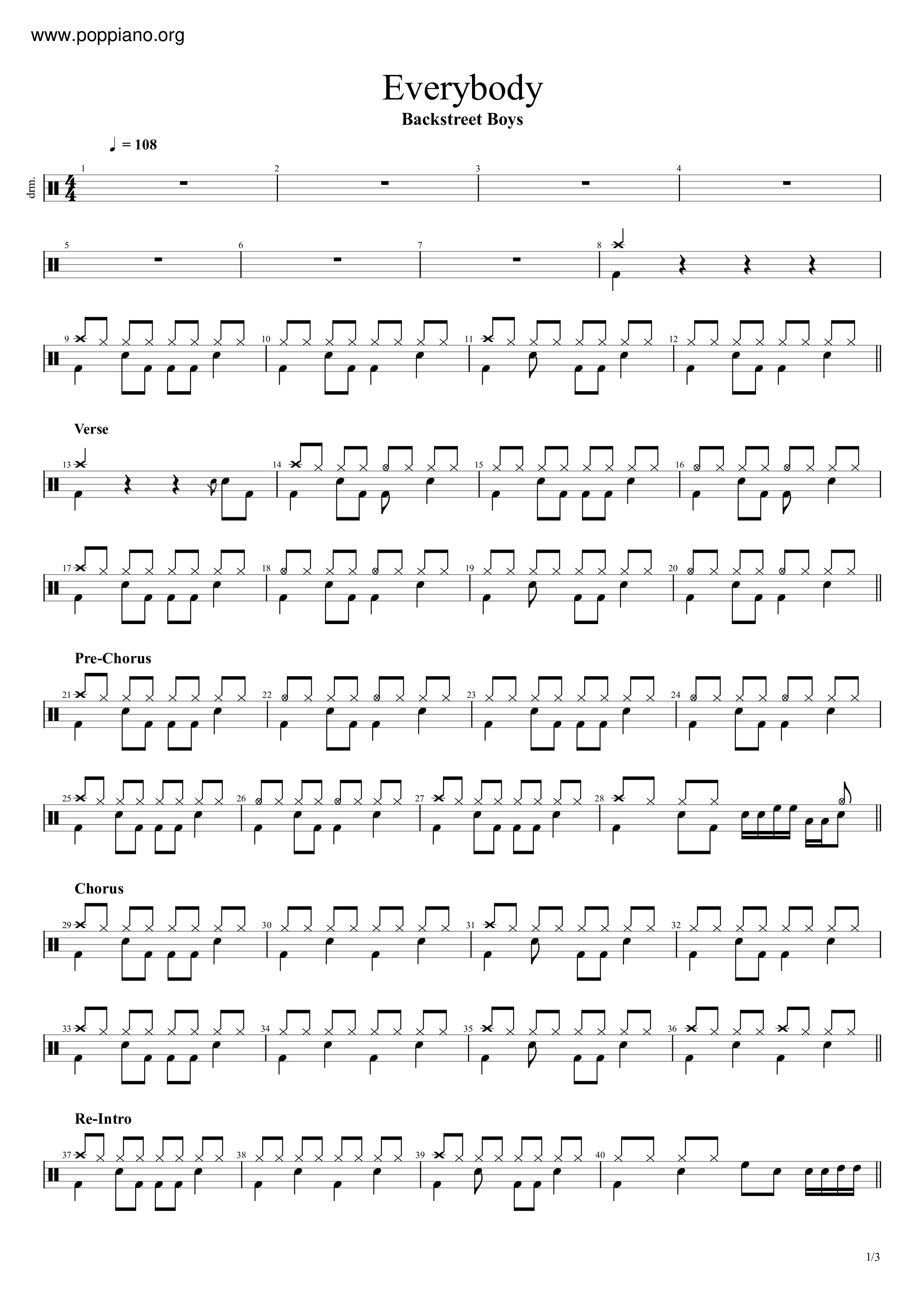 Quit Playing Games (With My Heart) Sheet Music | Backstreet Boys | Piano  Chords/Lyrics