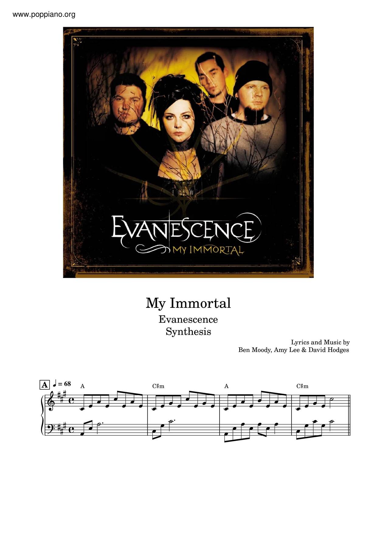 My Immortal Score