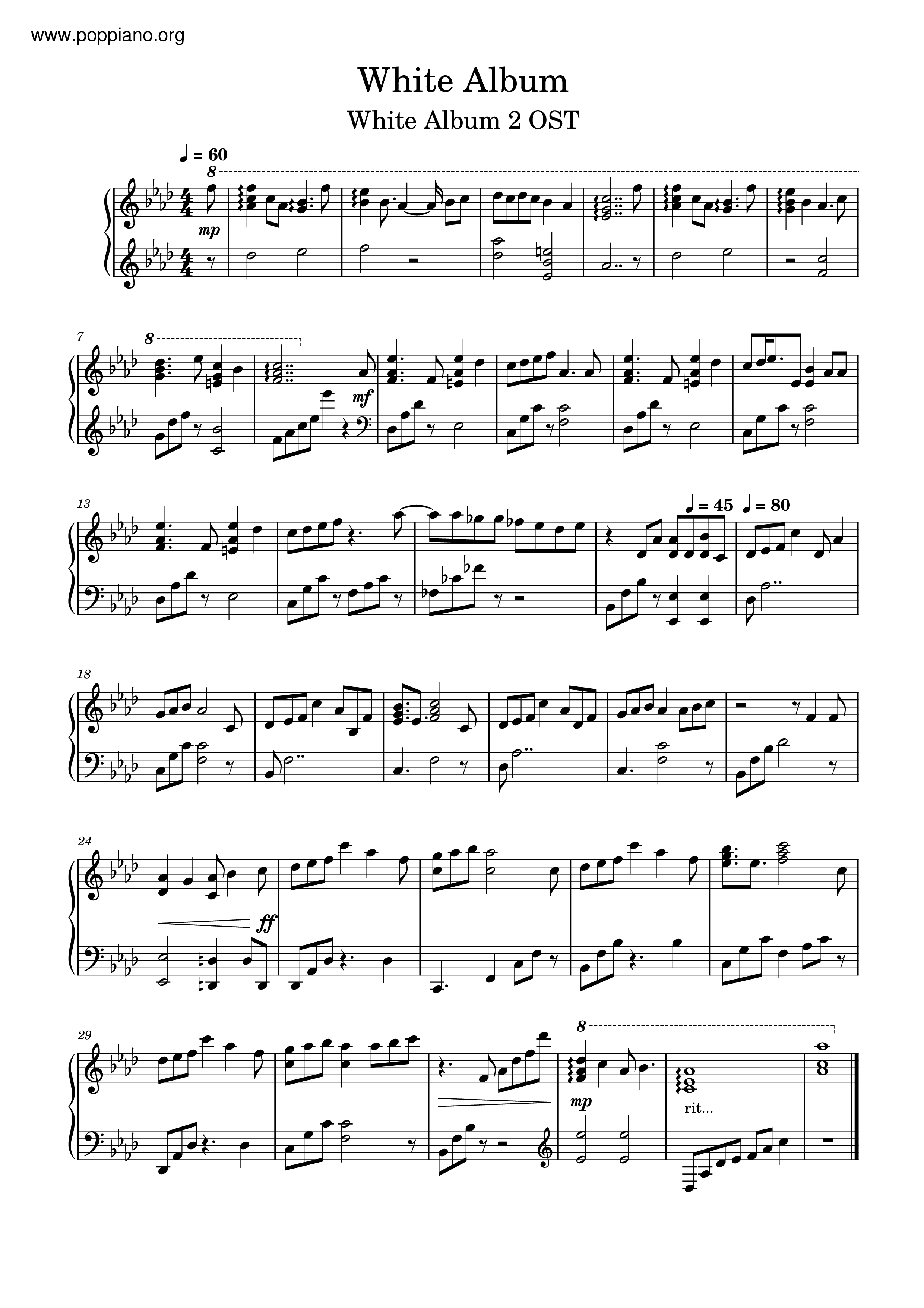 White Album Score