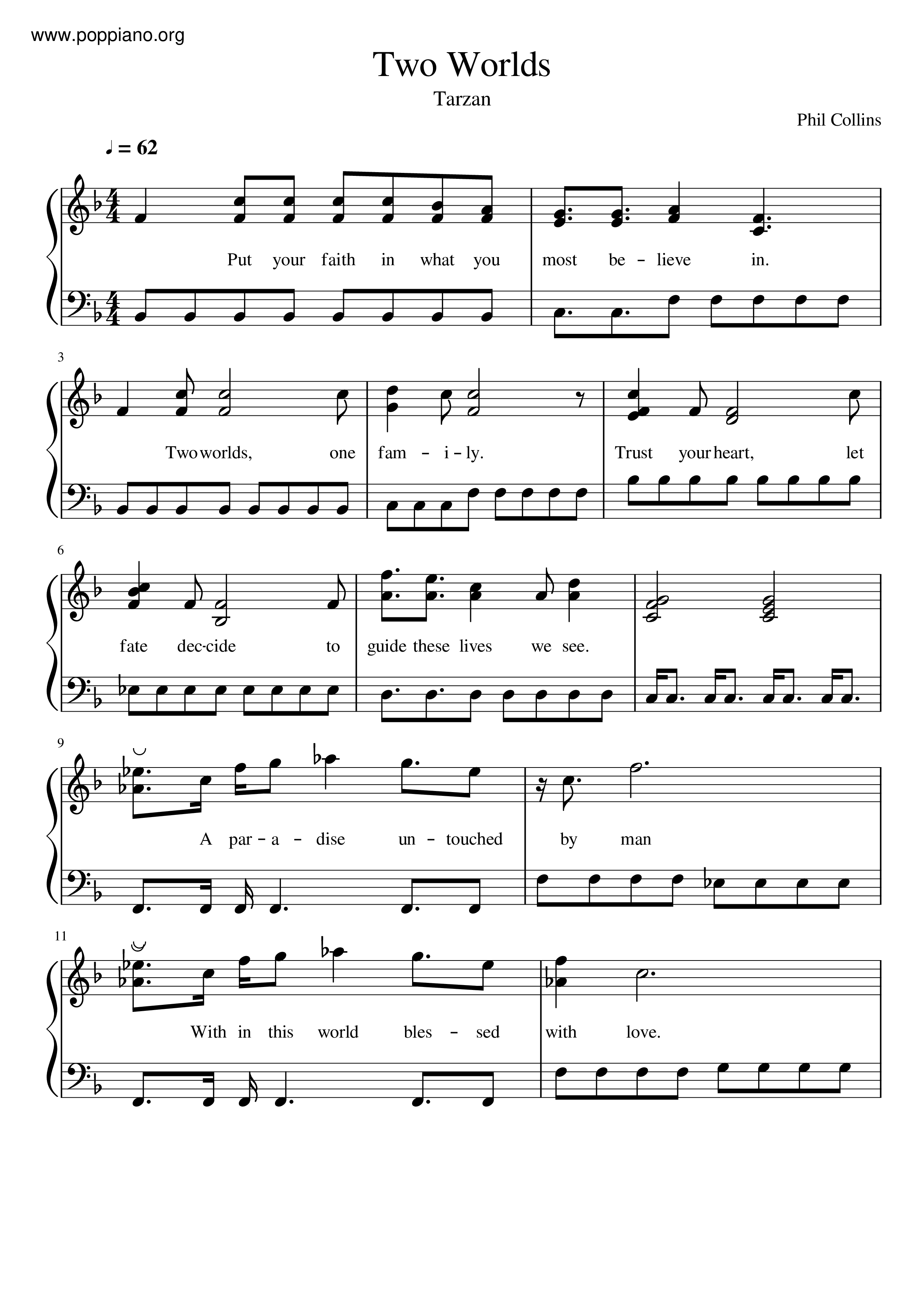 Tarzan - Two Worlds Score