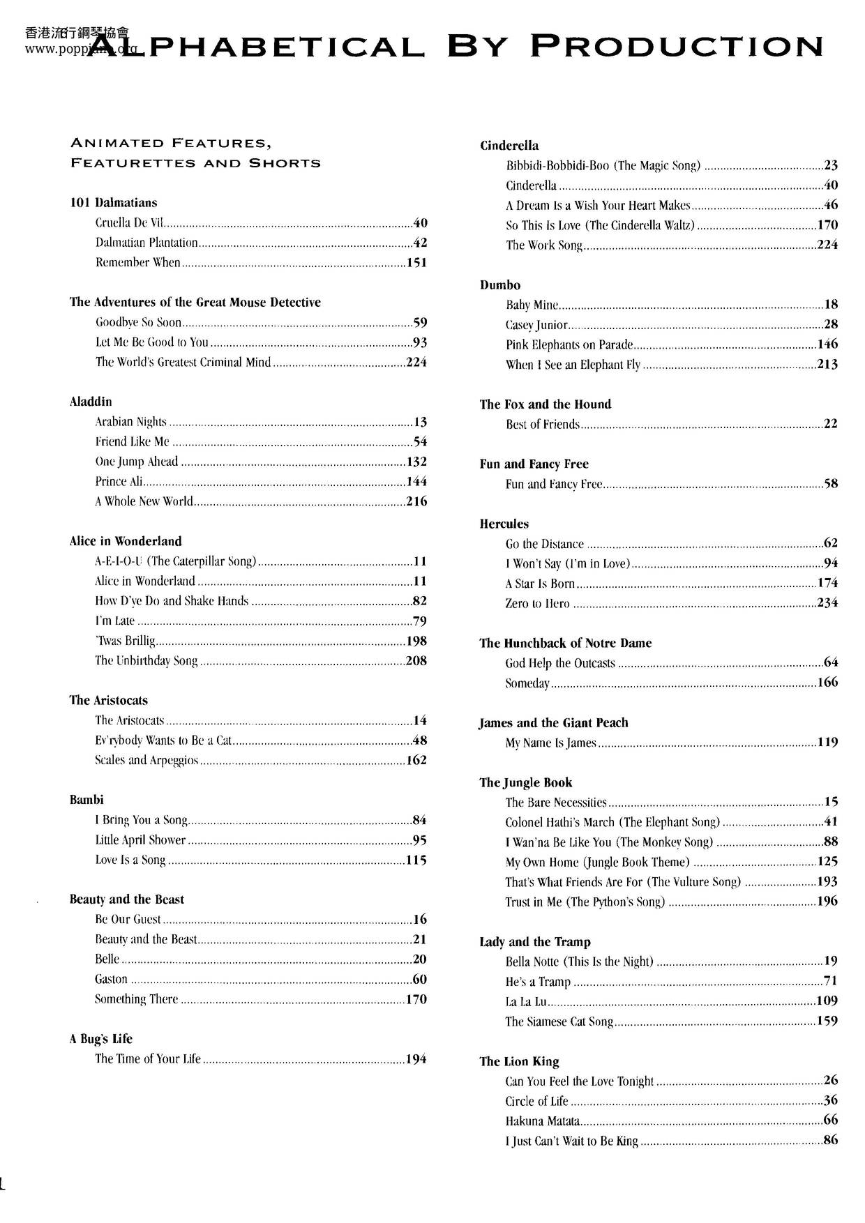 Disney Fakebook 236 Pages琴譜