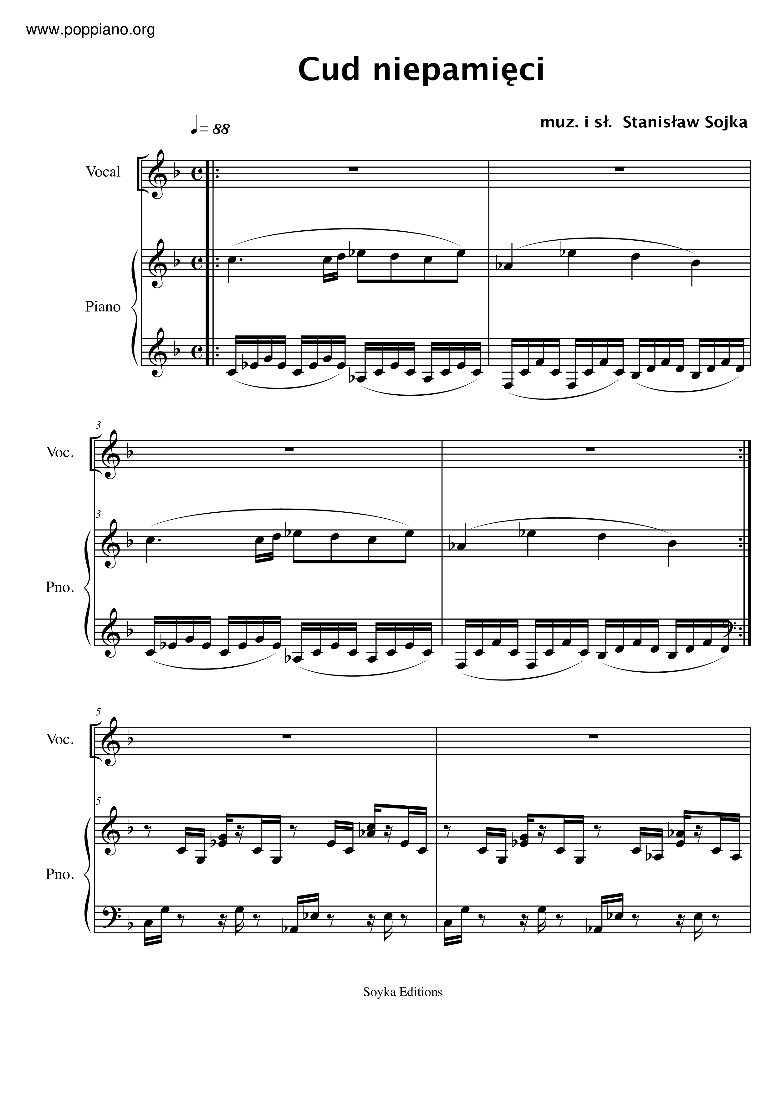 Cud niepamięci Score