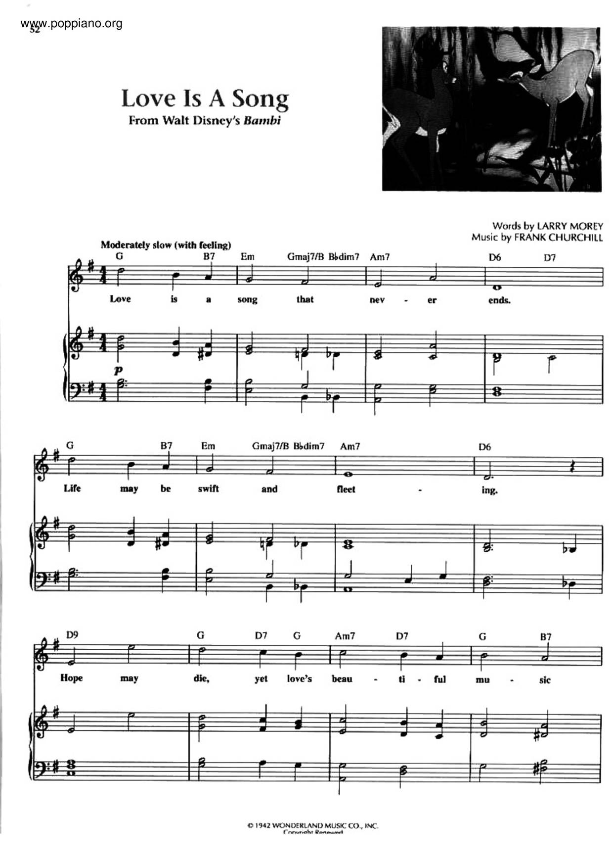 Love Is A Song Score