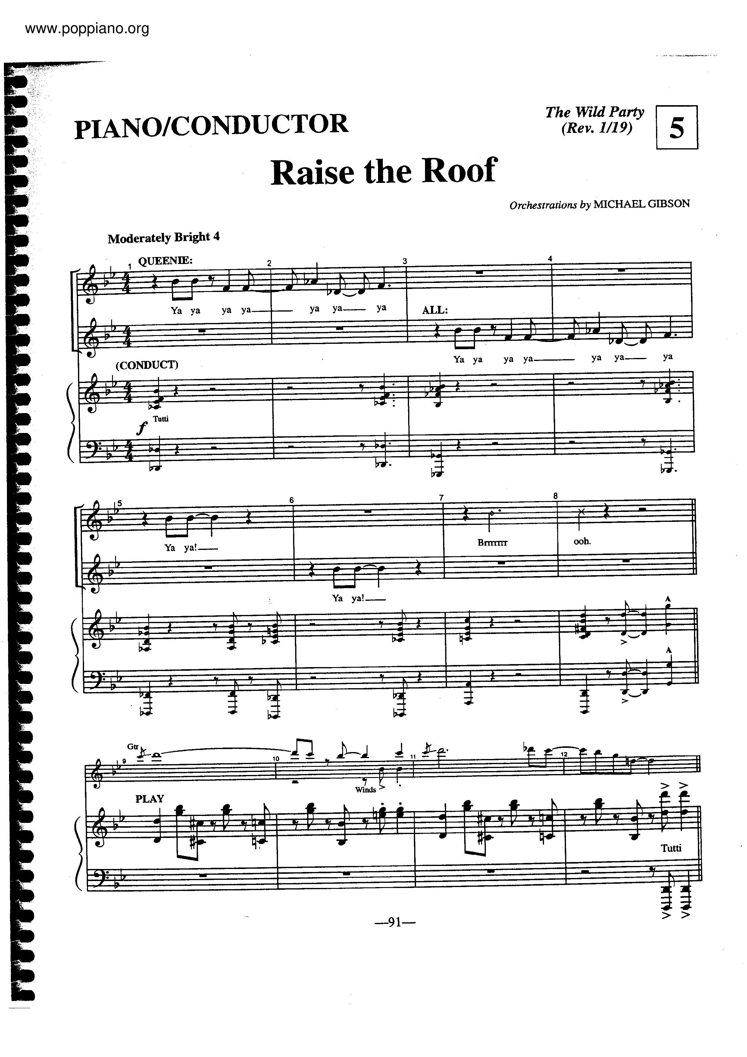 Raise The Roof Score