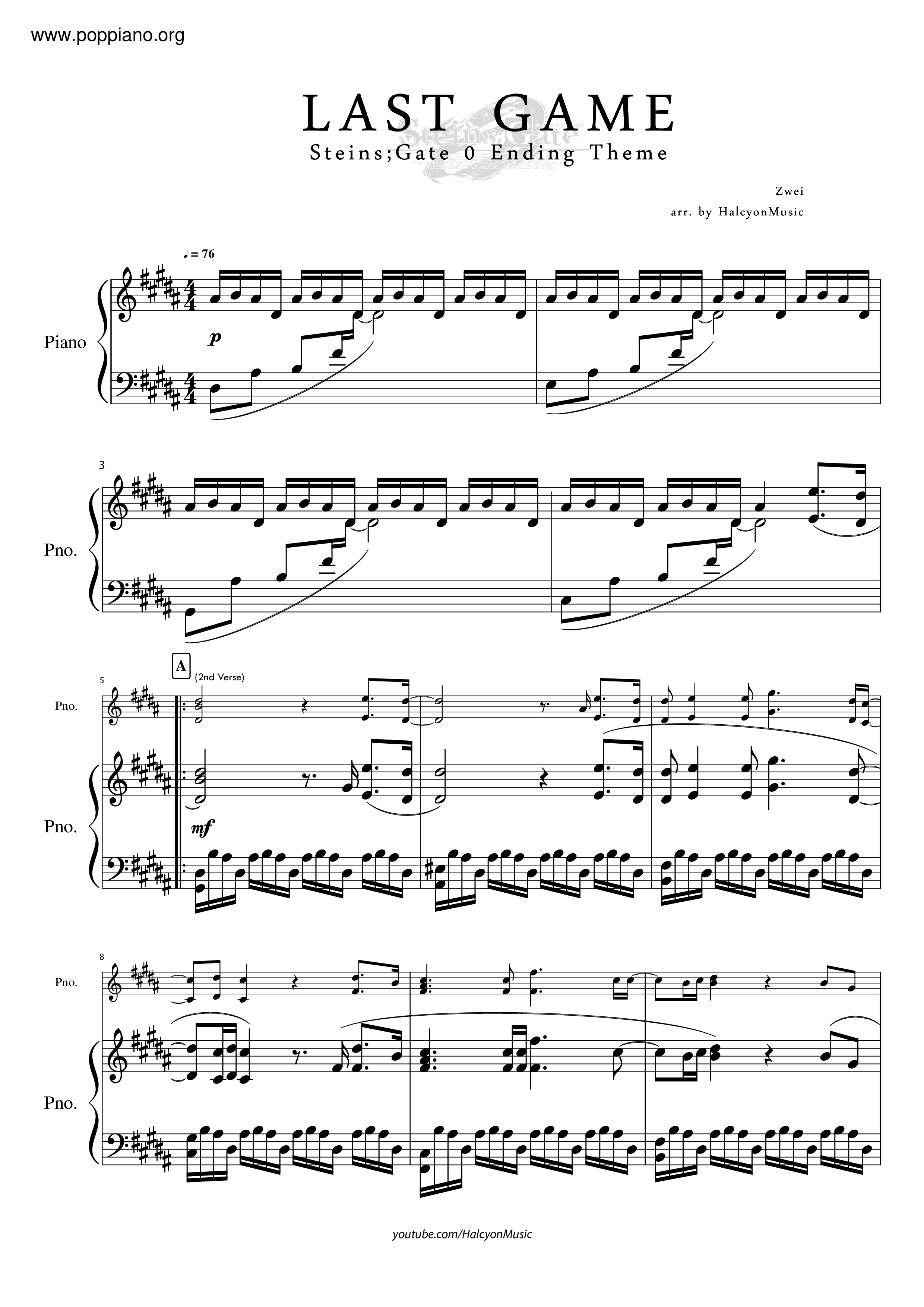 Zwei Last Game Sheet Music Pdf Free Score Download Zwei Last Game Sheet Music Pdf Free Score Download