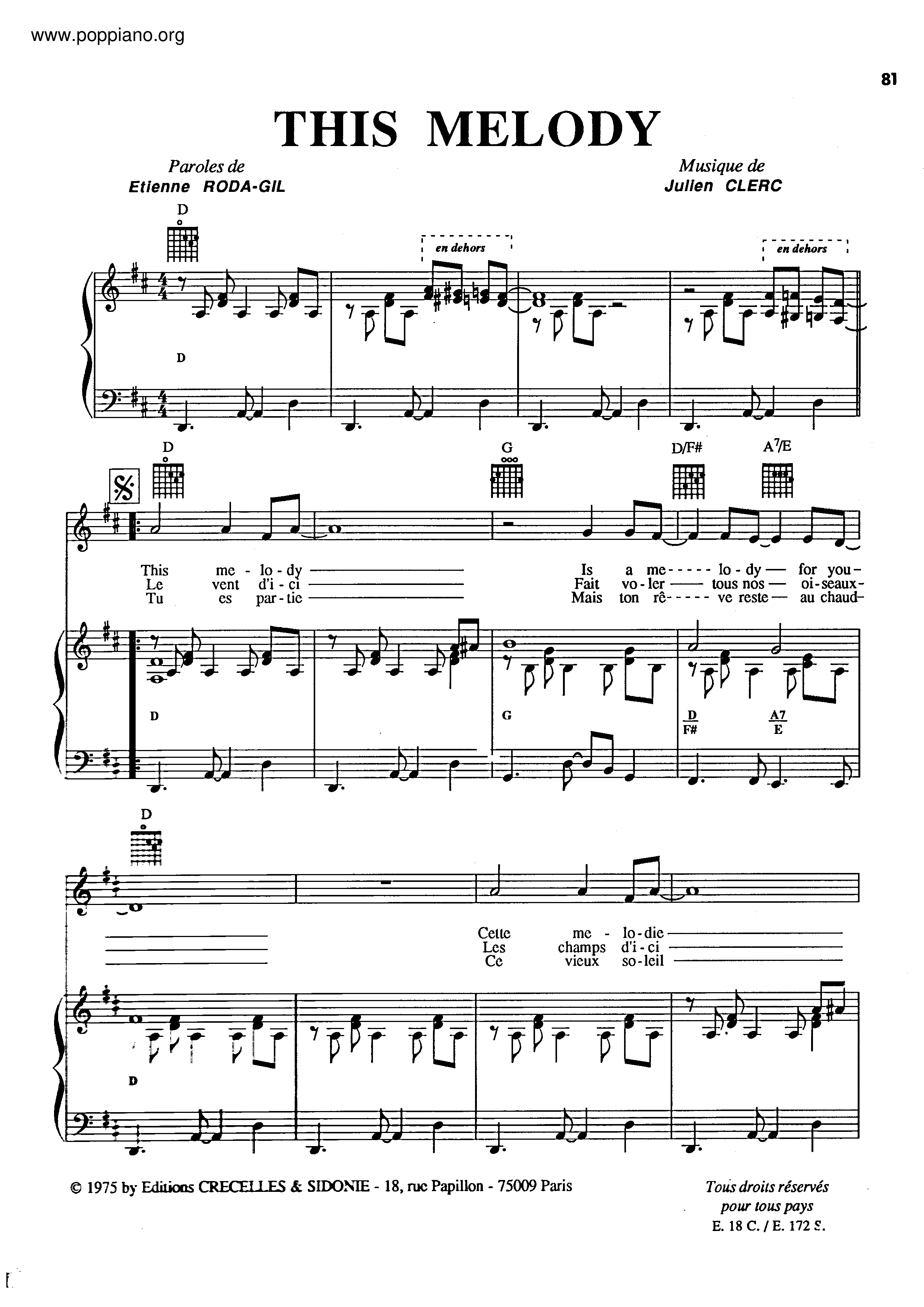 This Melody Score