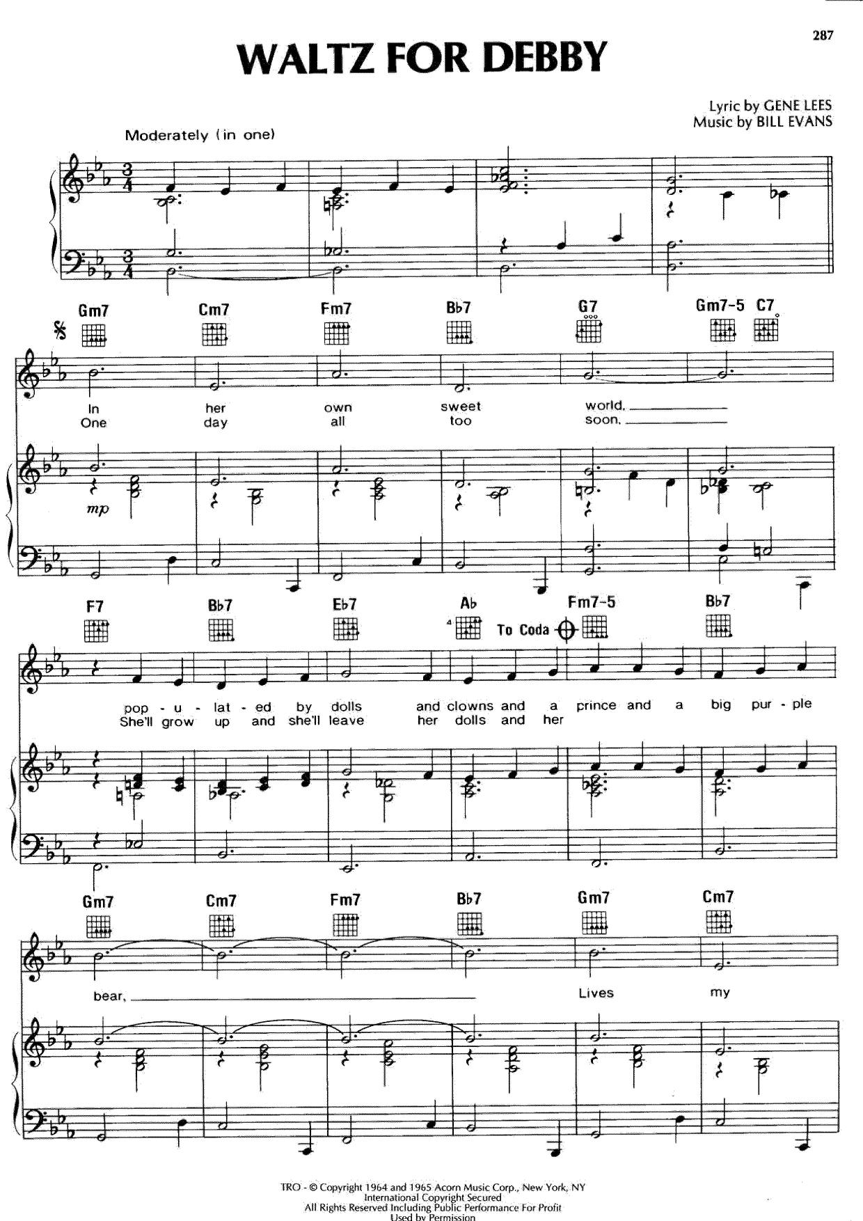 Waltz For Debby Score