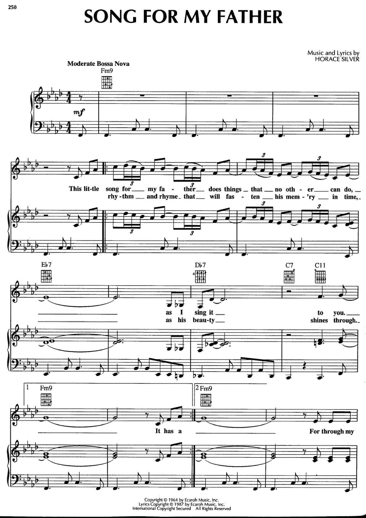 Song For My Father Score