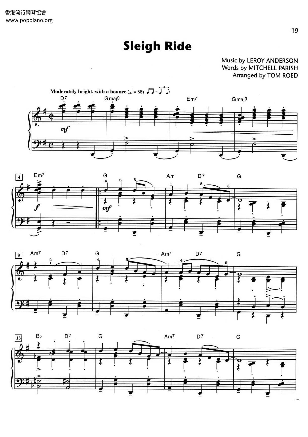 Sleigh Ride Score