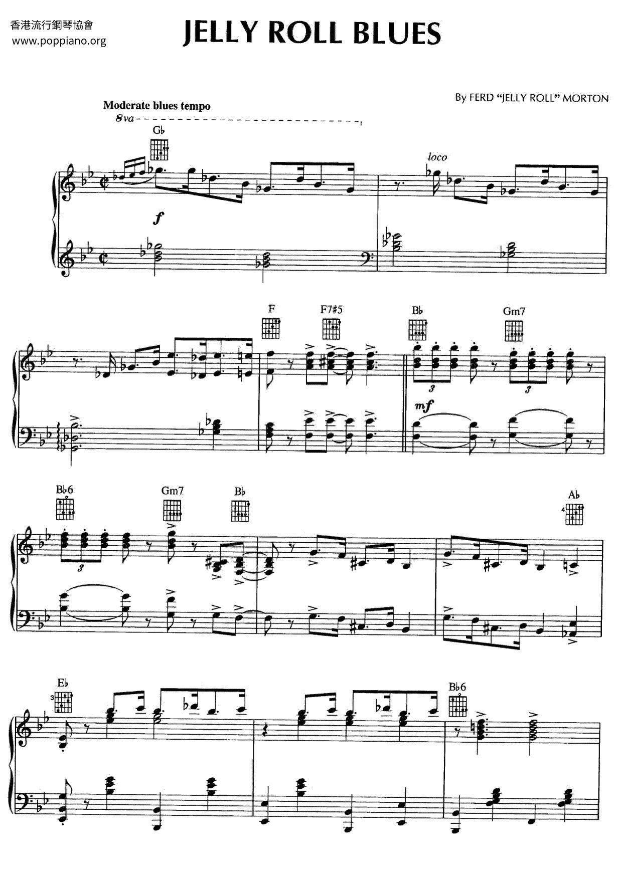 Jelly Roll Blues Score