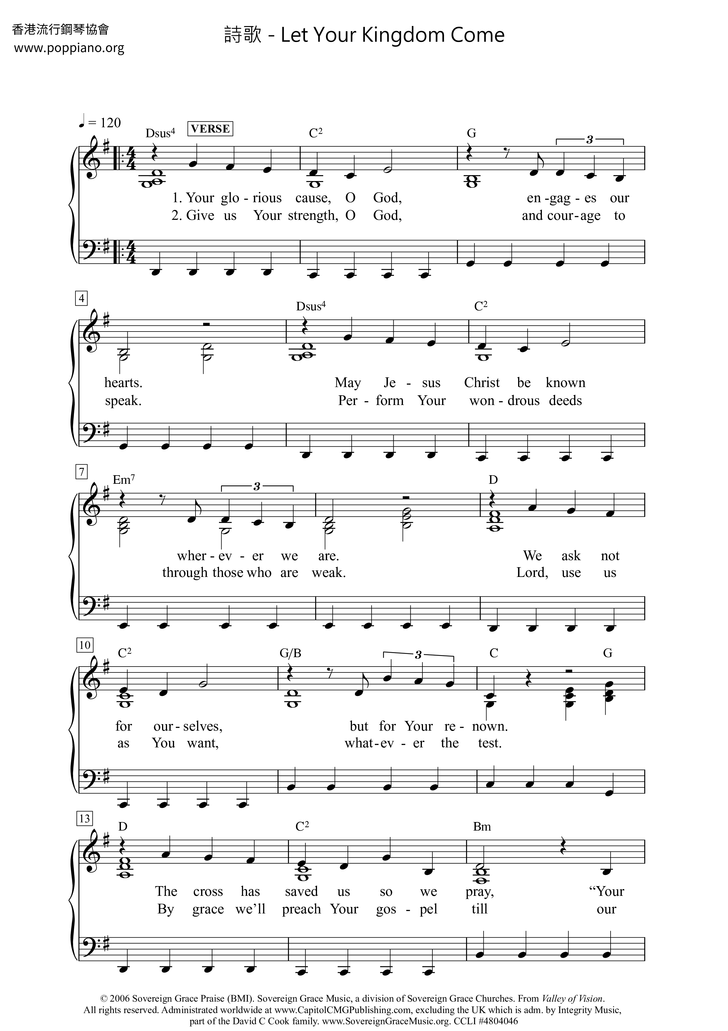 SpiritualLet Your Kingdom Come Sheet Music pdf, Free Score Download ★