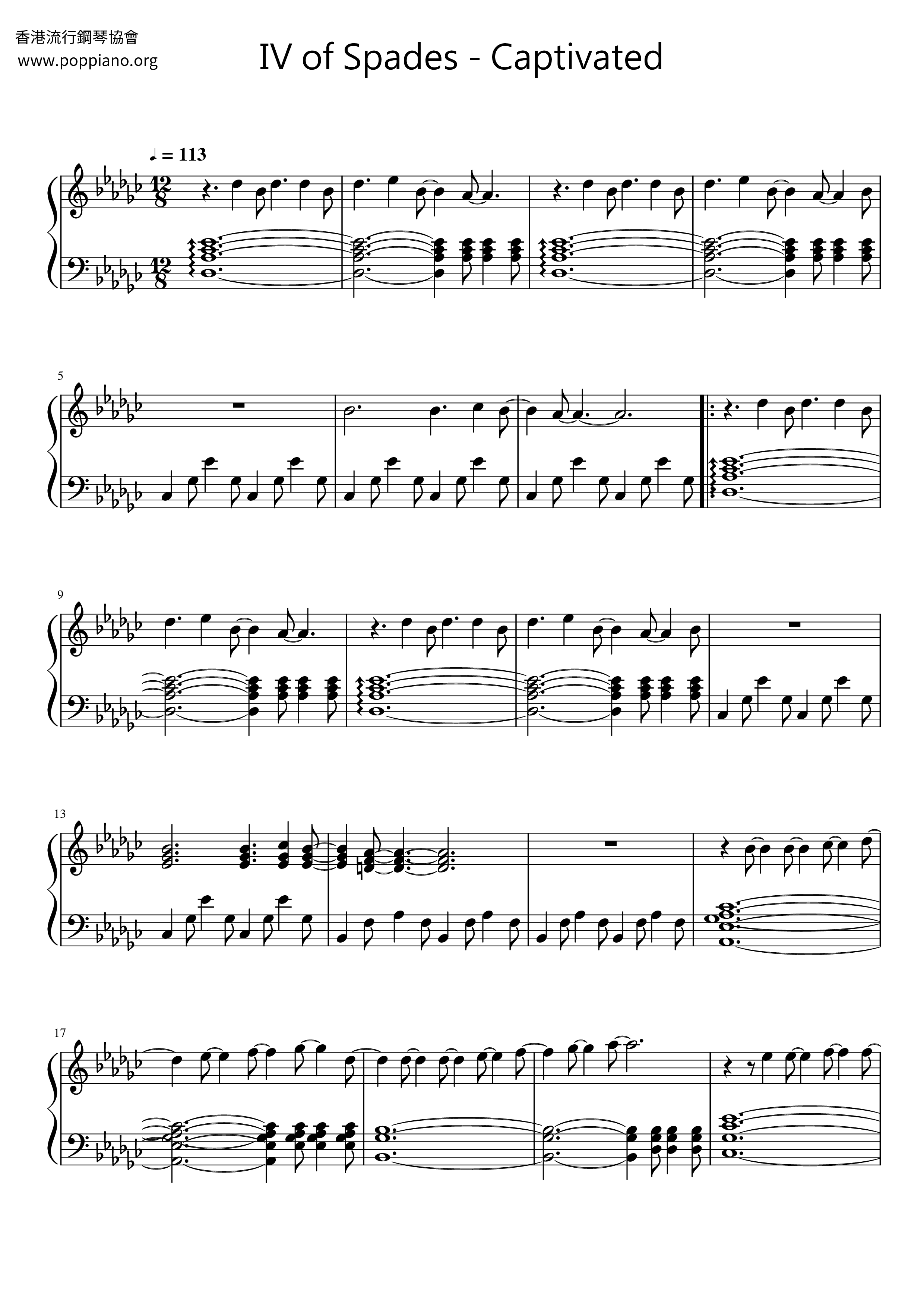 Captivated Score