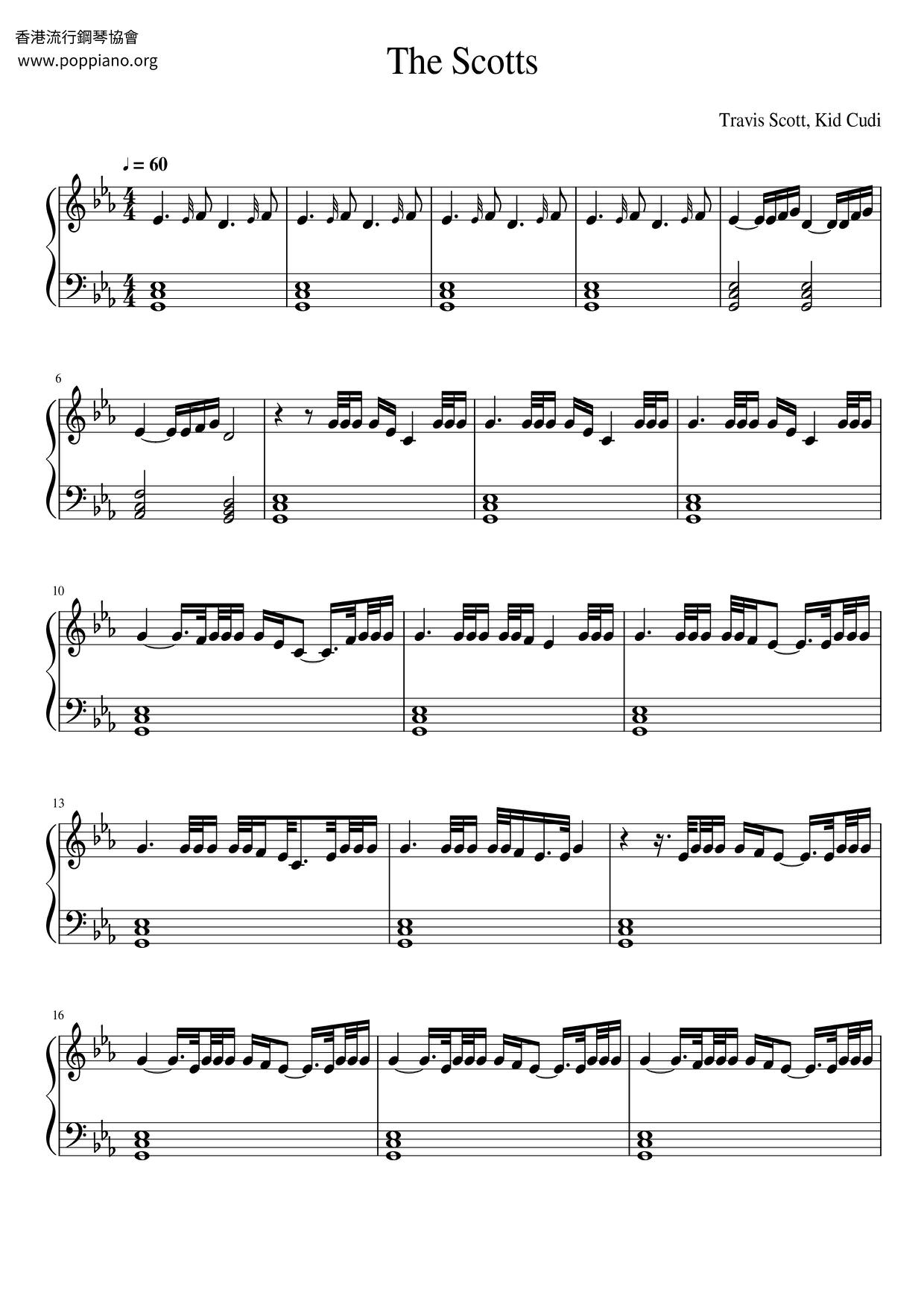 The Scottsピアノ譜