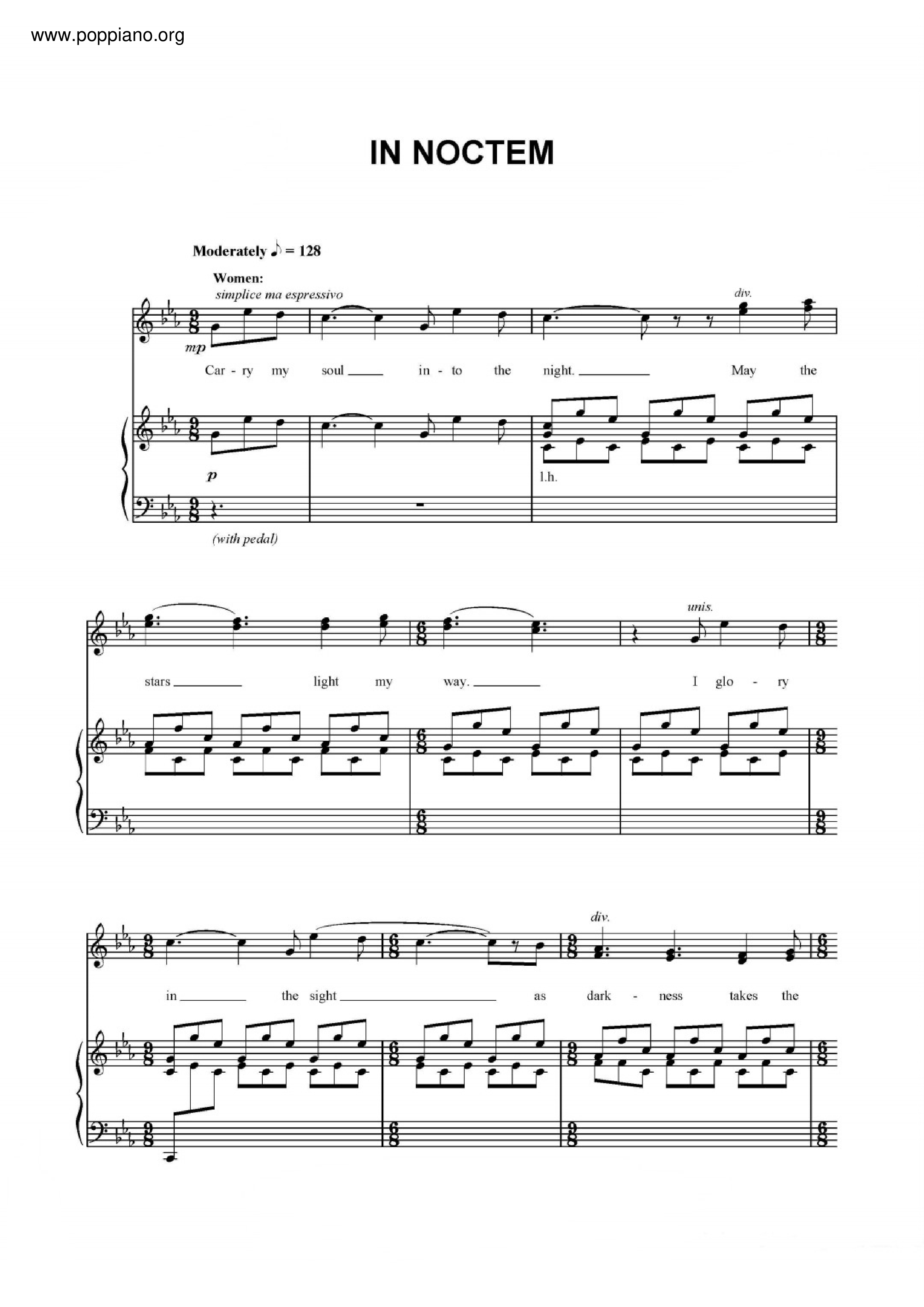 Harry Potter - In Noctem Score