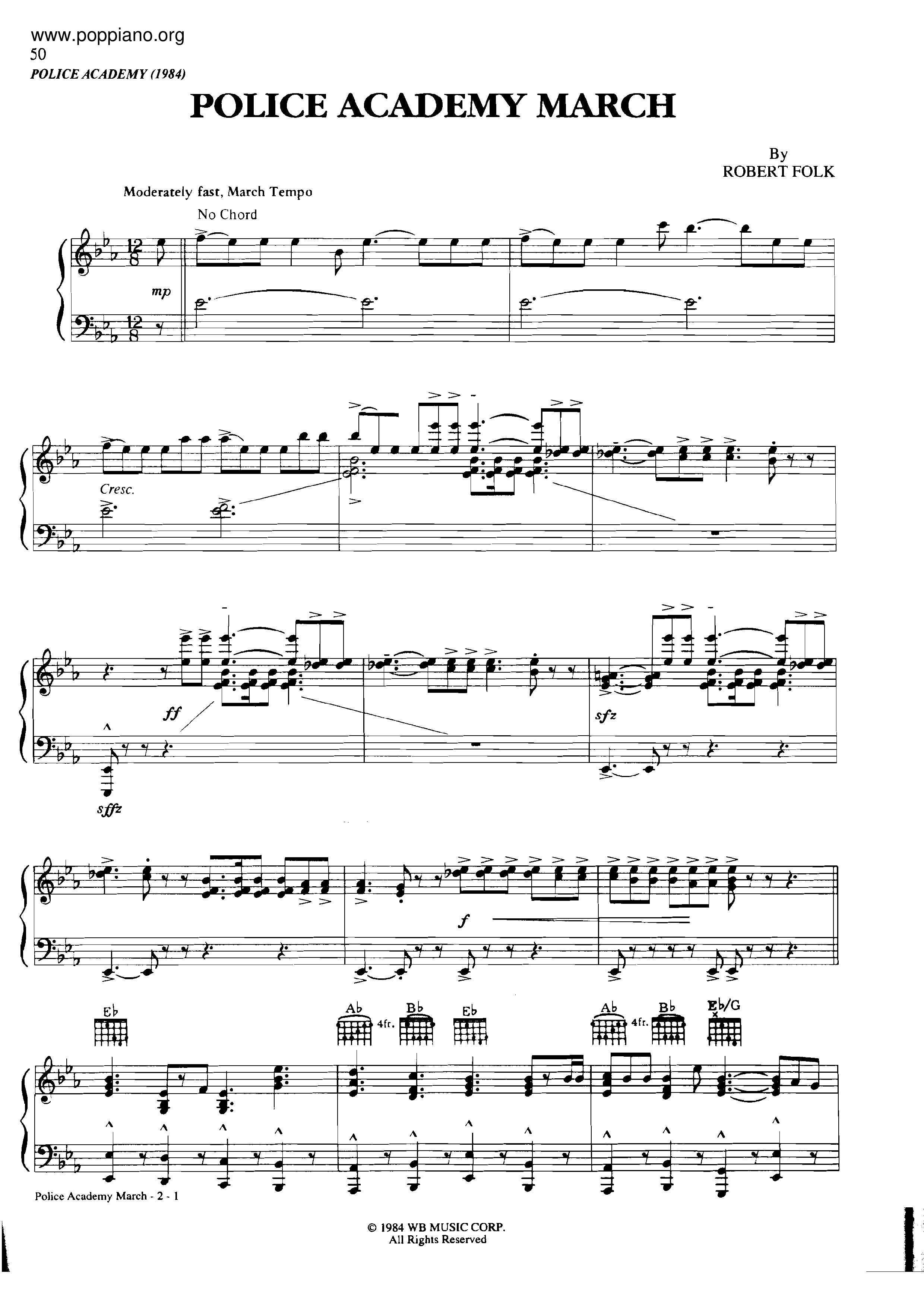 Police Academy March Score