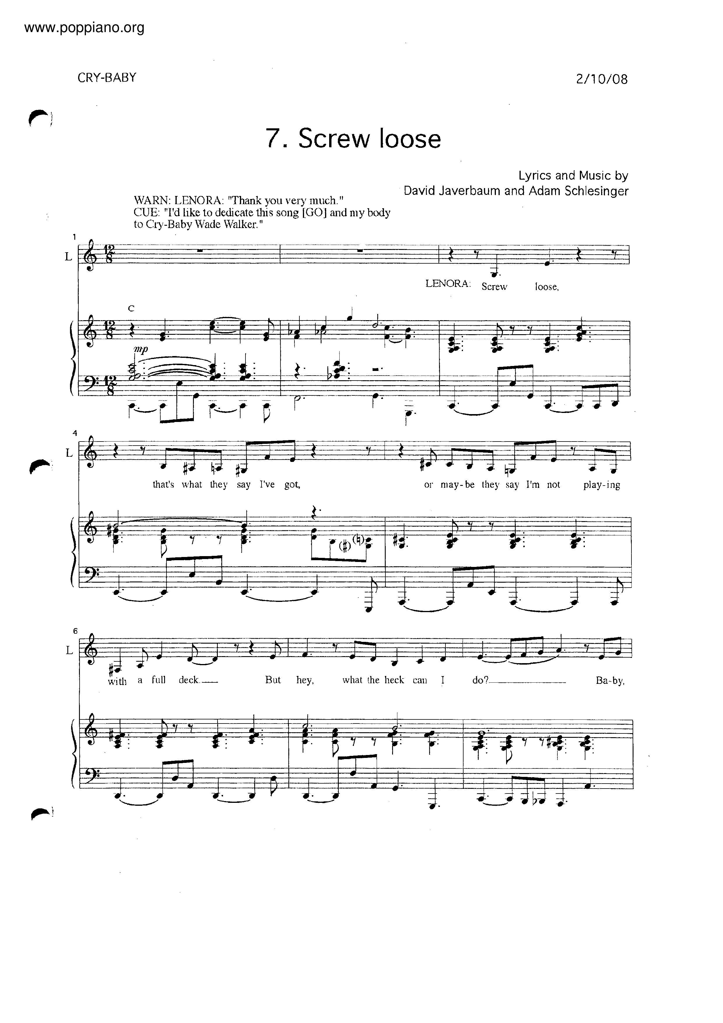 Screw Loose Score