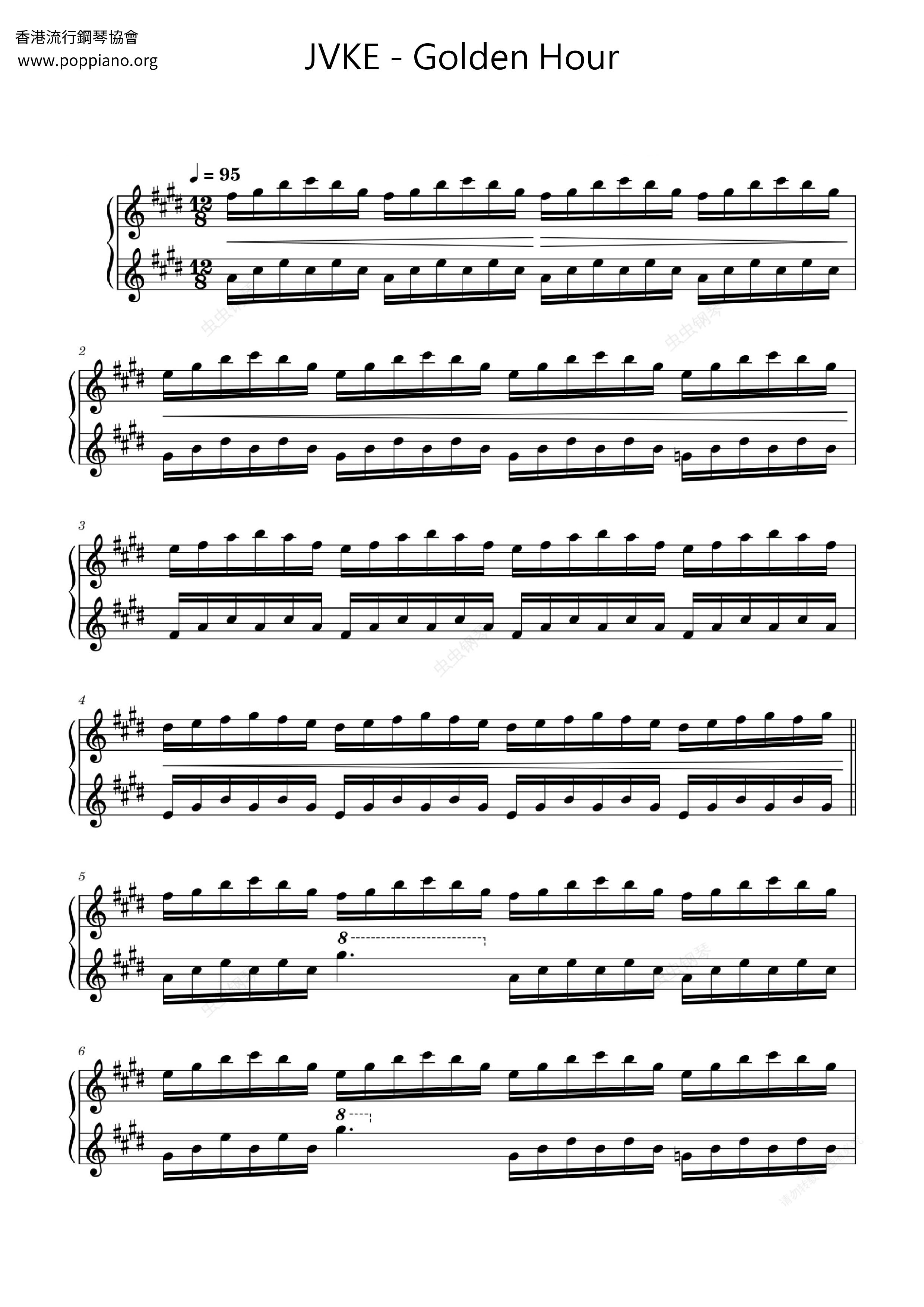 Golden Hour Sheet Music Piano Score Free PDF Download HK Pop Golden Hour Sheet Music Piano Score Free PDF Download HK Pop