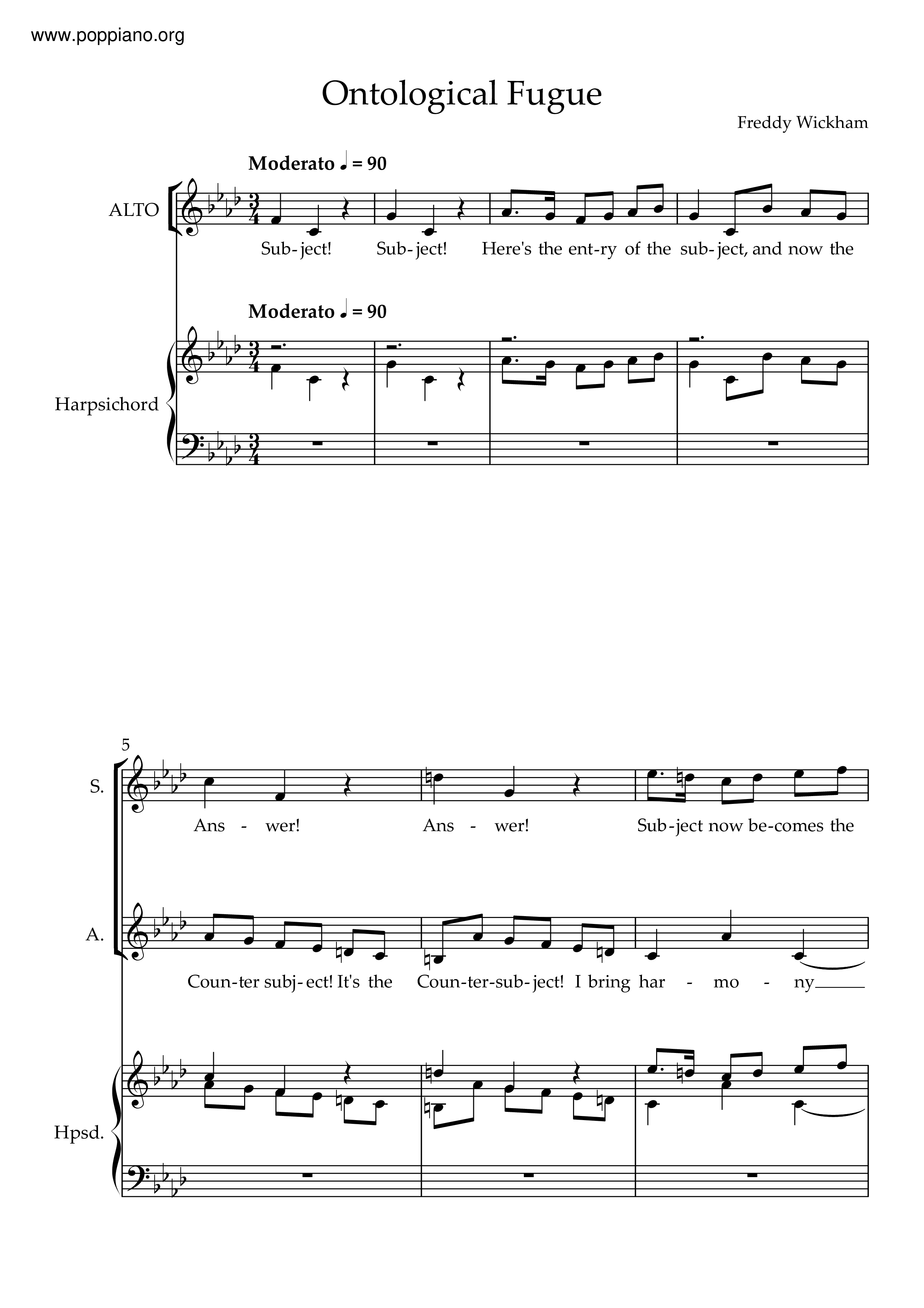 Ontological Fugue Score