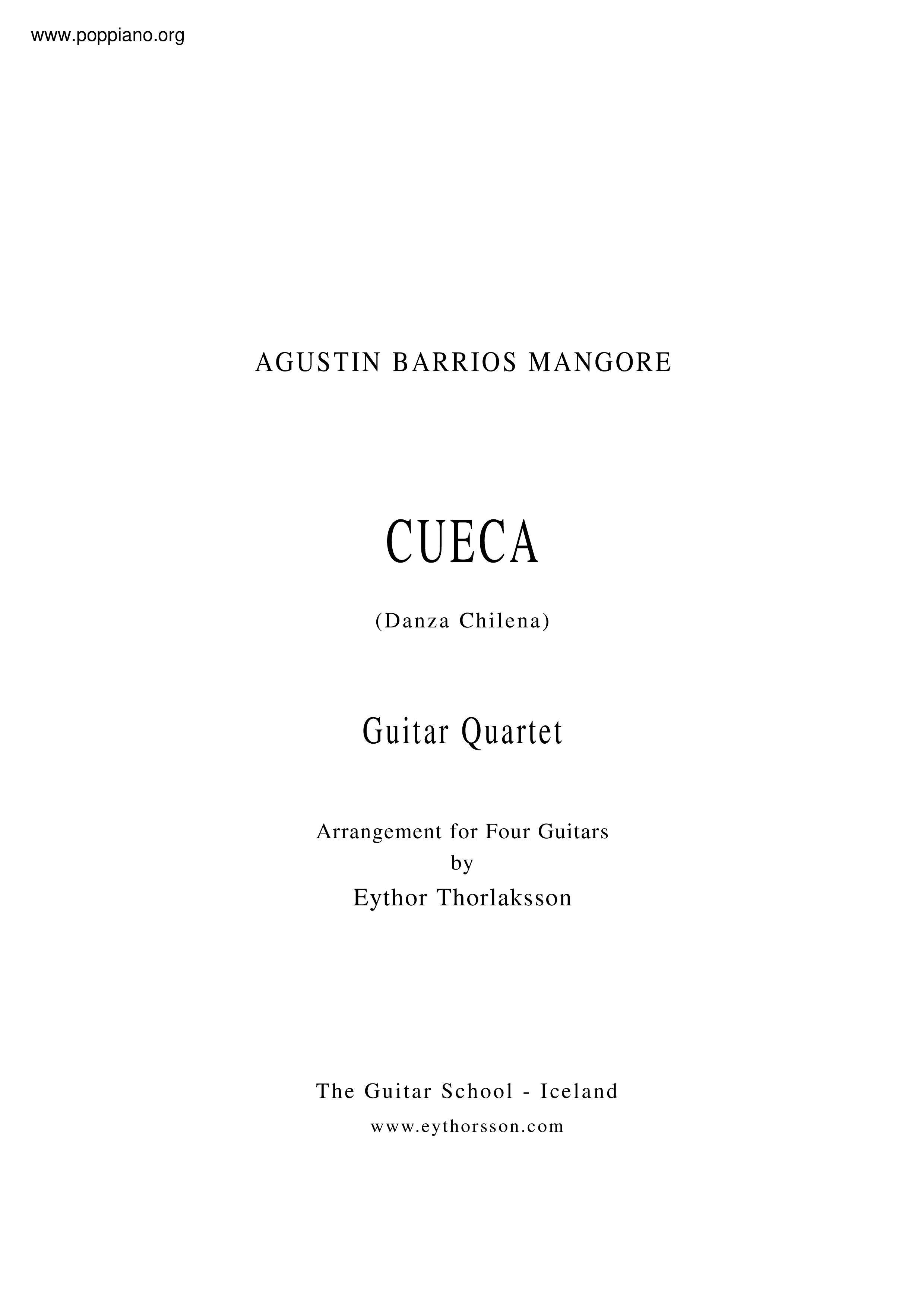 Cueca: Danza Chilena Score