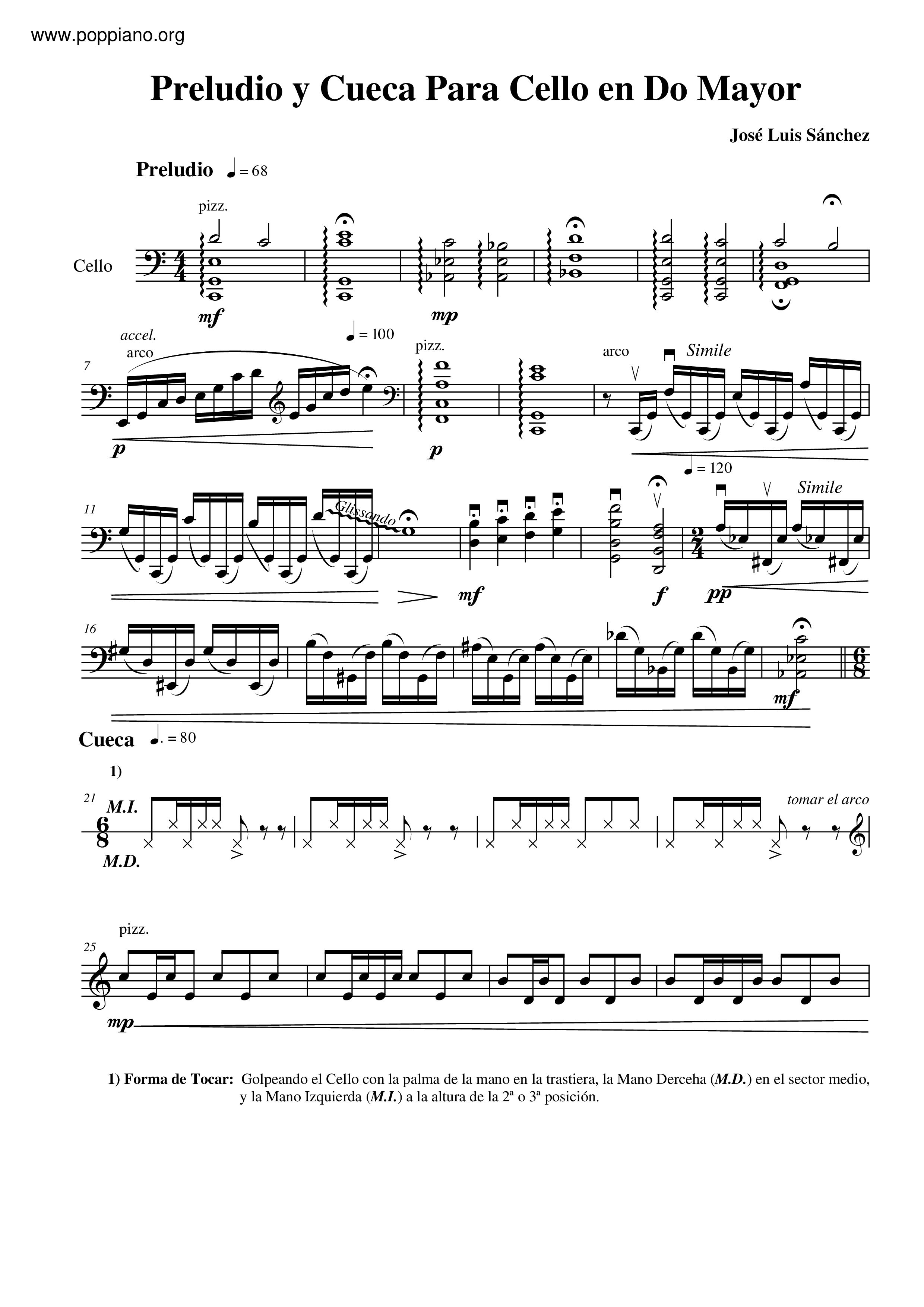 Preludio Y Cueca琴谱