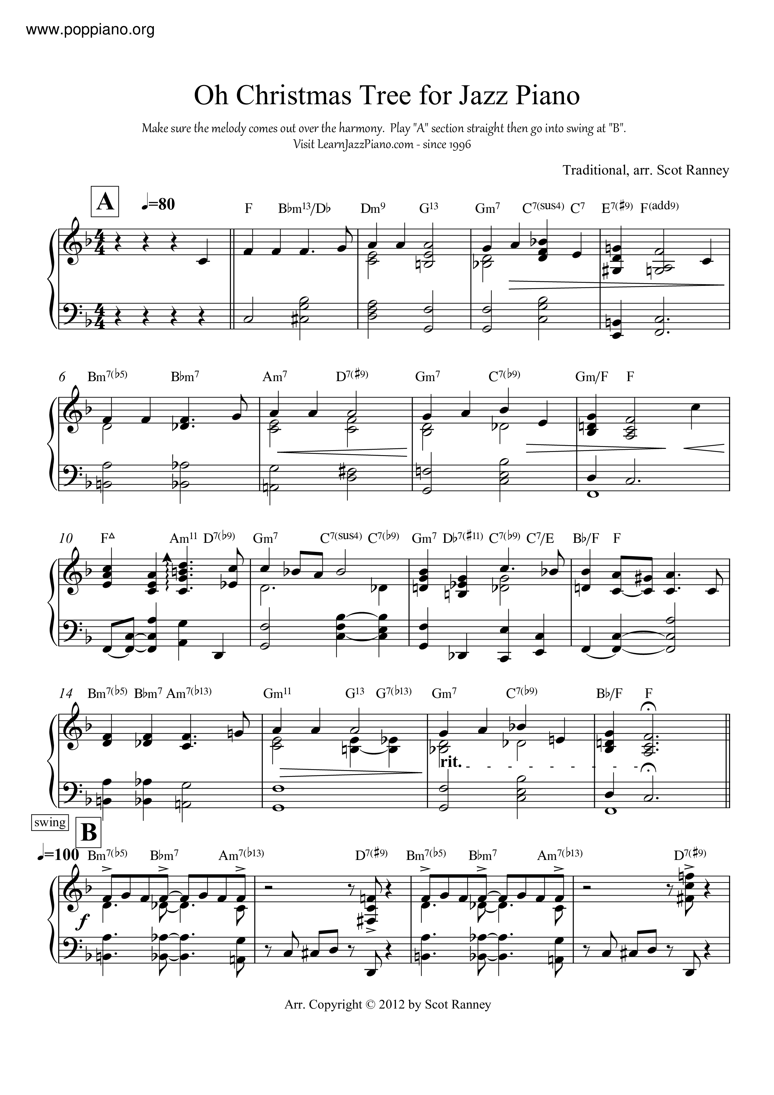 Christmas O Christmas Tree Sheet Music Pdf Free Score Download 