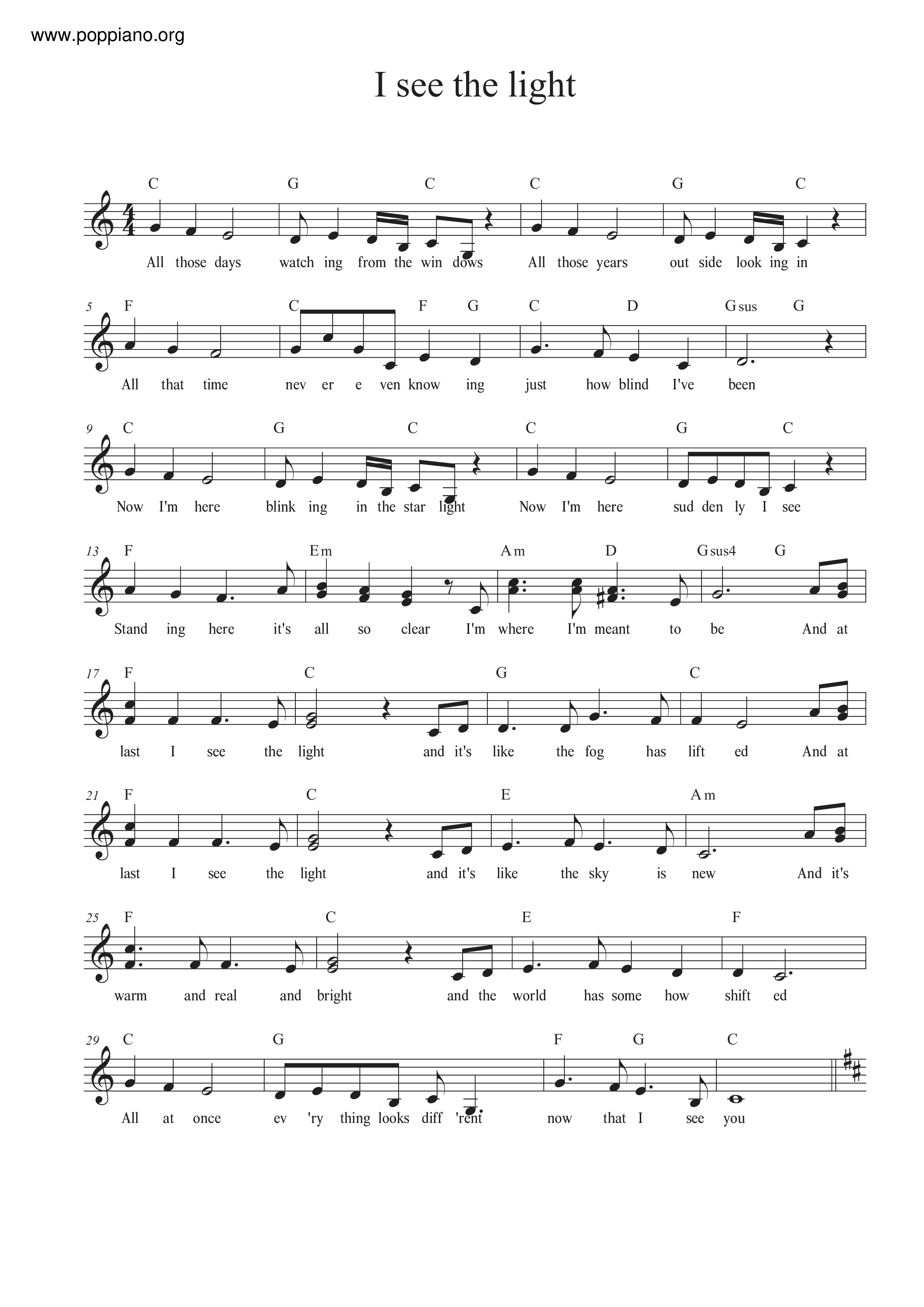 Mandy Moore I See The Light From Tangled Sheet Music Pdf Free Mandy Moore I See The Light From Tangled Sheet Music Pdf Free
