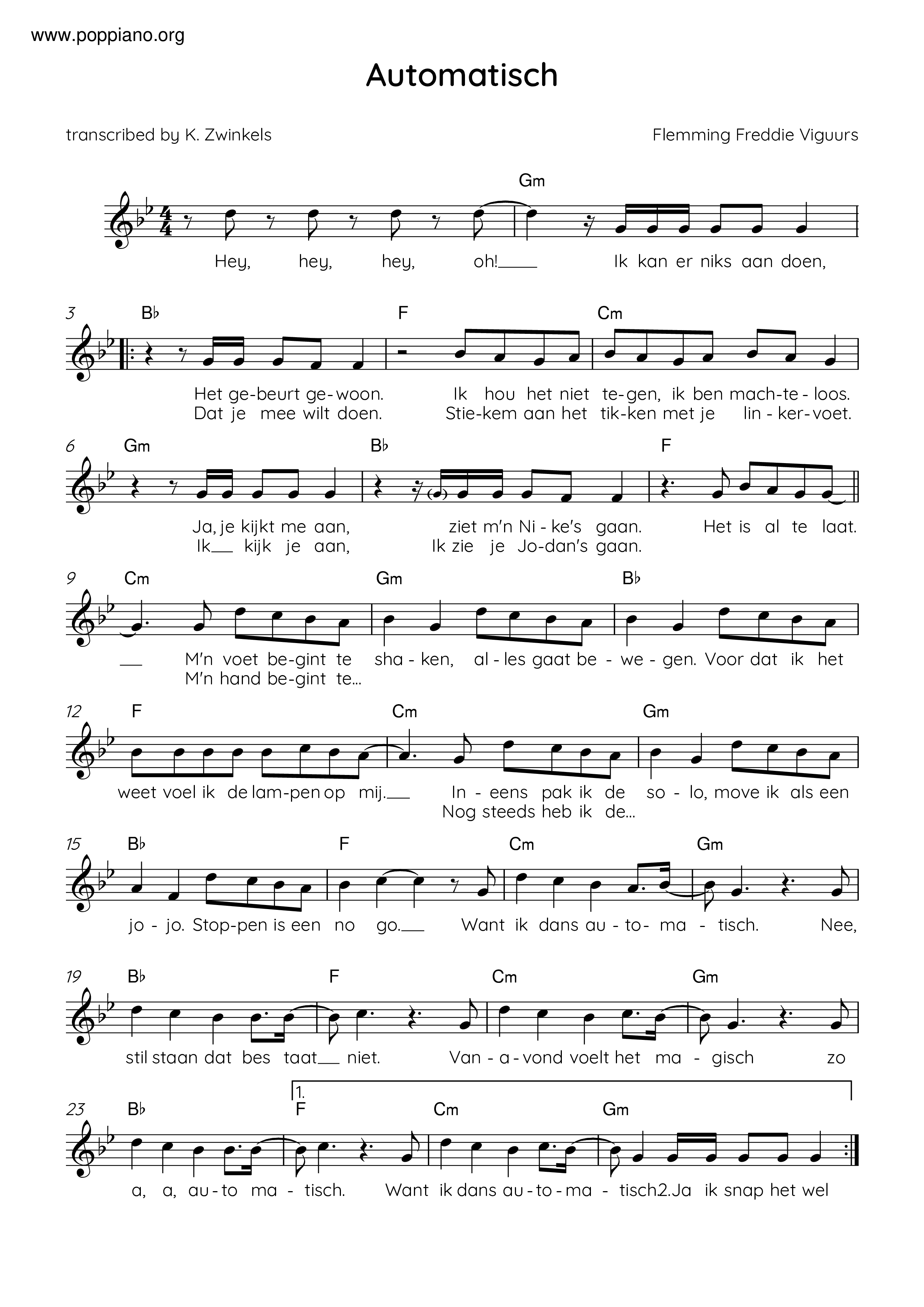 ☆ Flemming-Automatisch Sheet Music pdf, - Free Score Download ☆