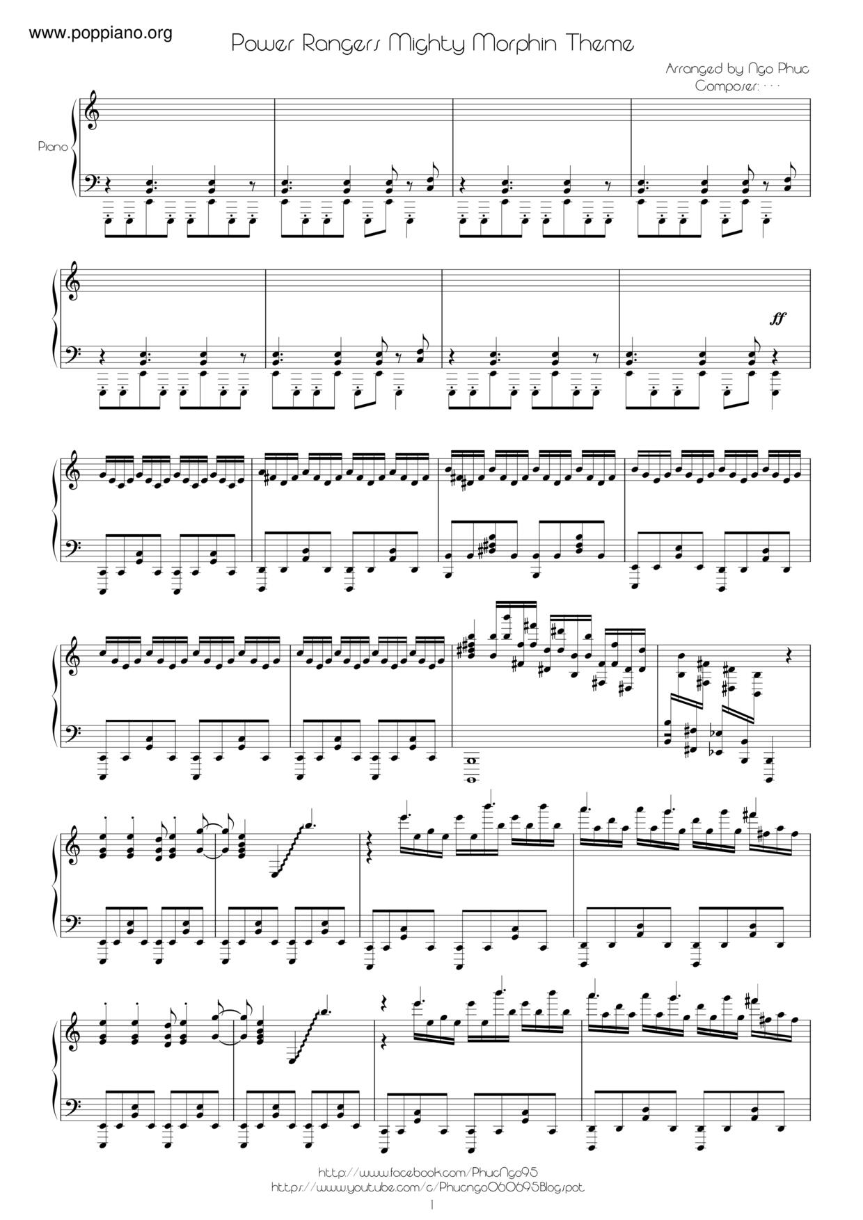 Power Rangers Score