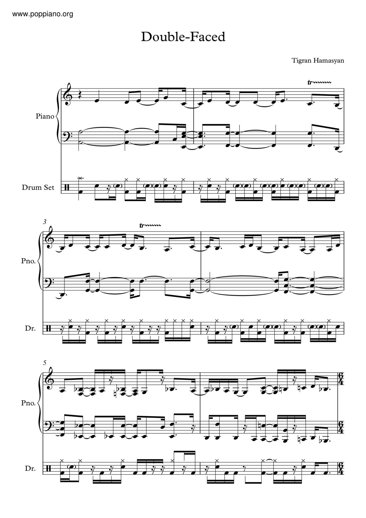 Double-Faced Score