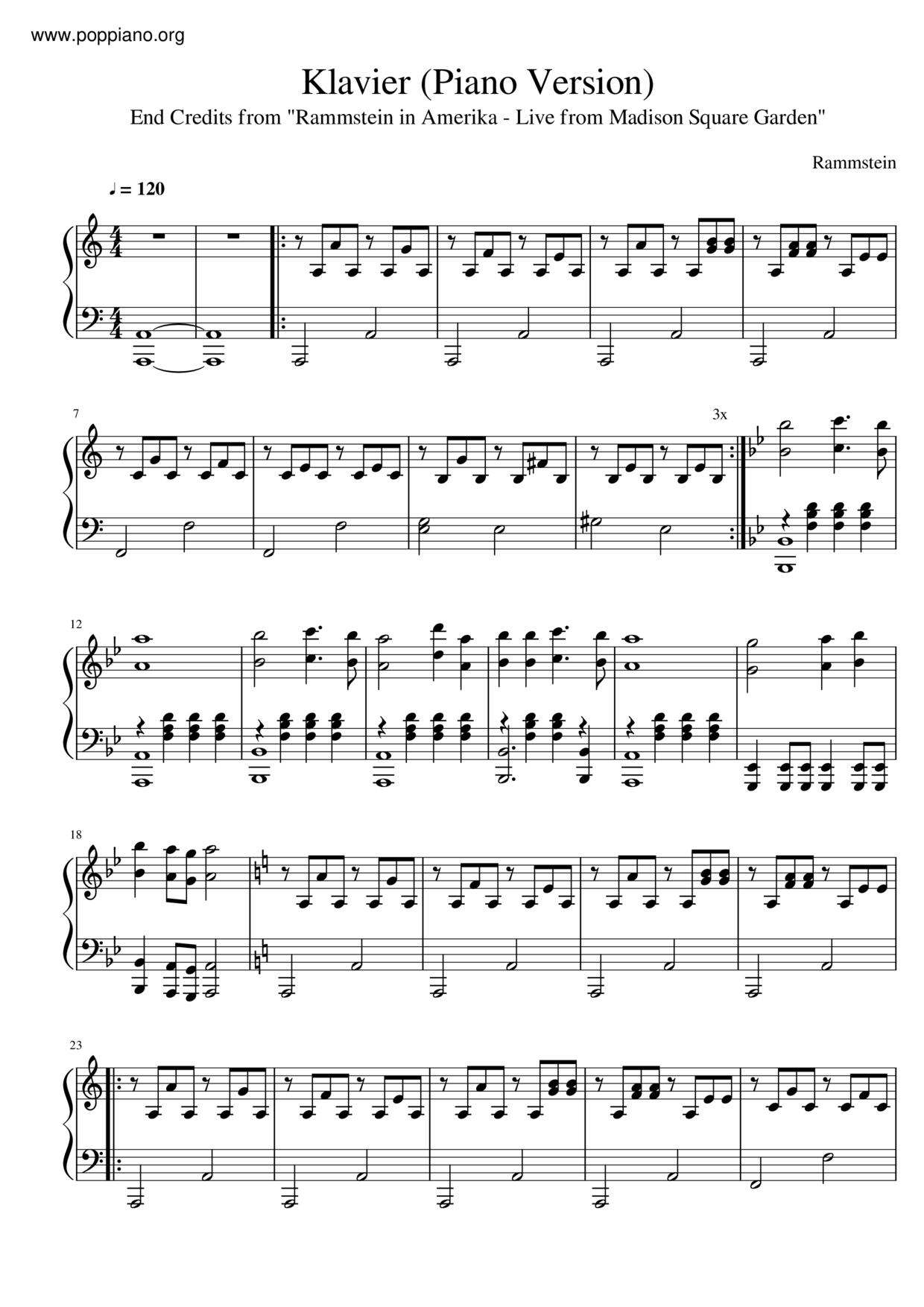 Klavier Score