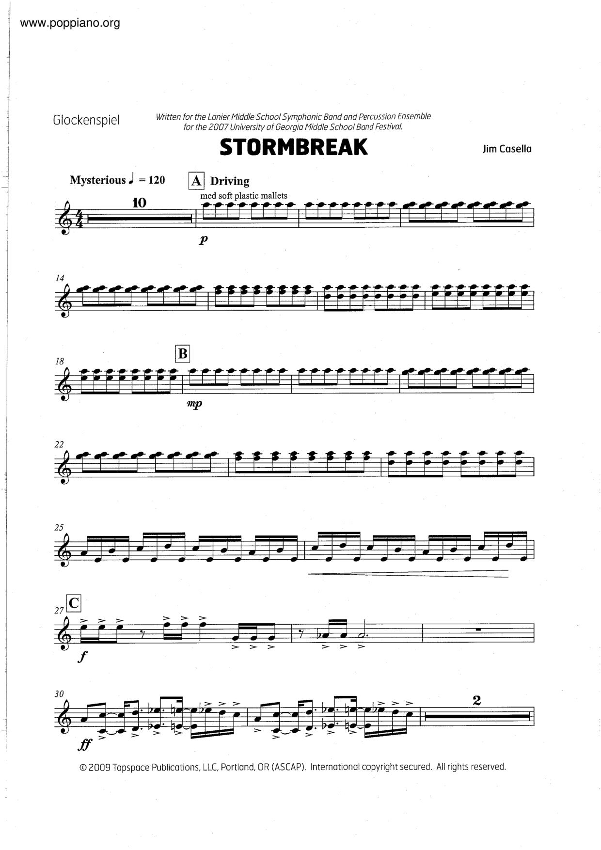 Stormbreakピアノ譜