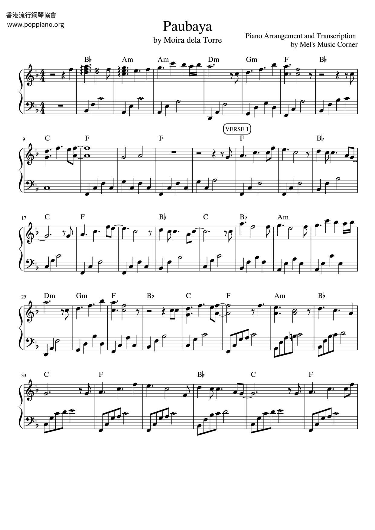 Paubaya Score