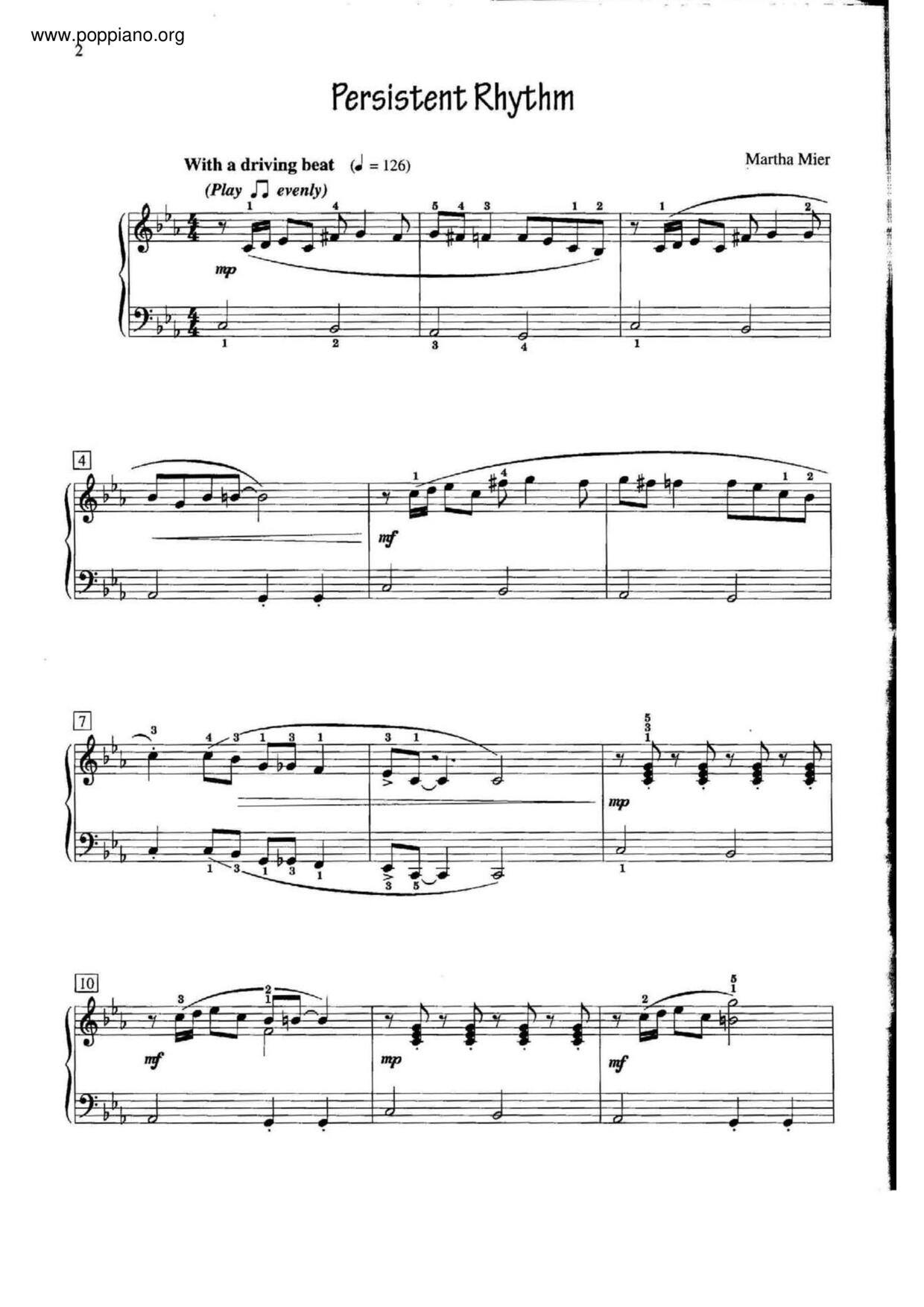 Persistent Rhythm Score