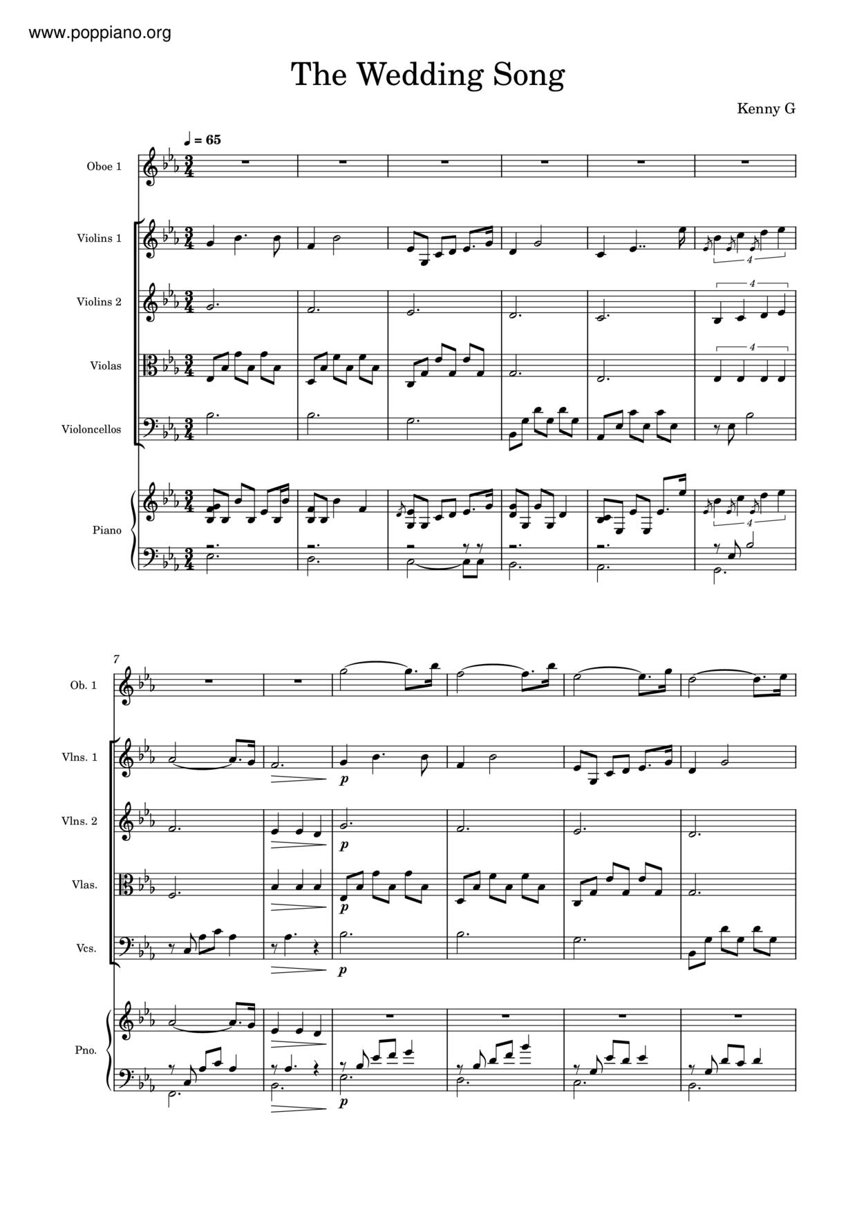 The Wedding Song Score