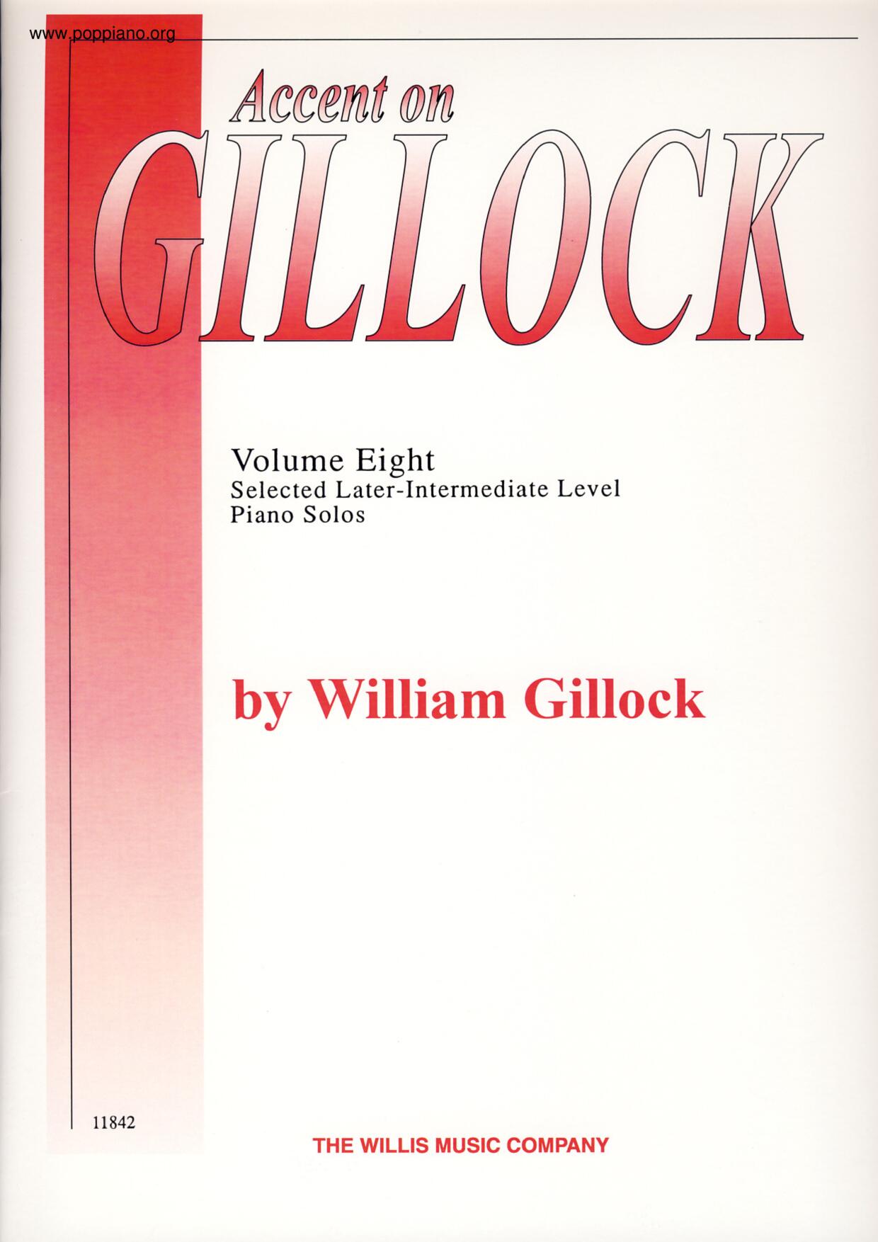 Accent On Gillock Volume 8 - 18 pages琴譜