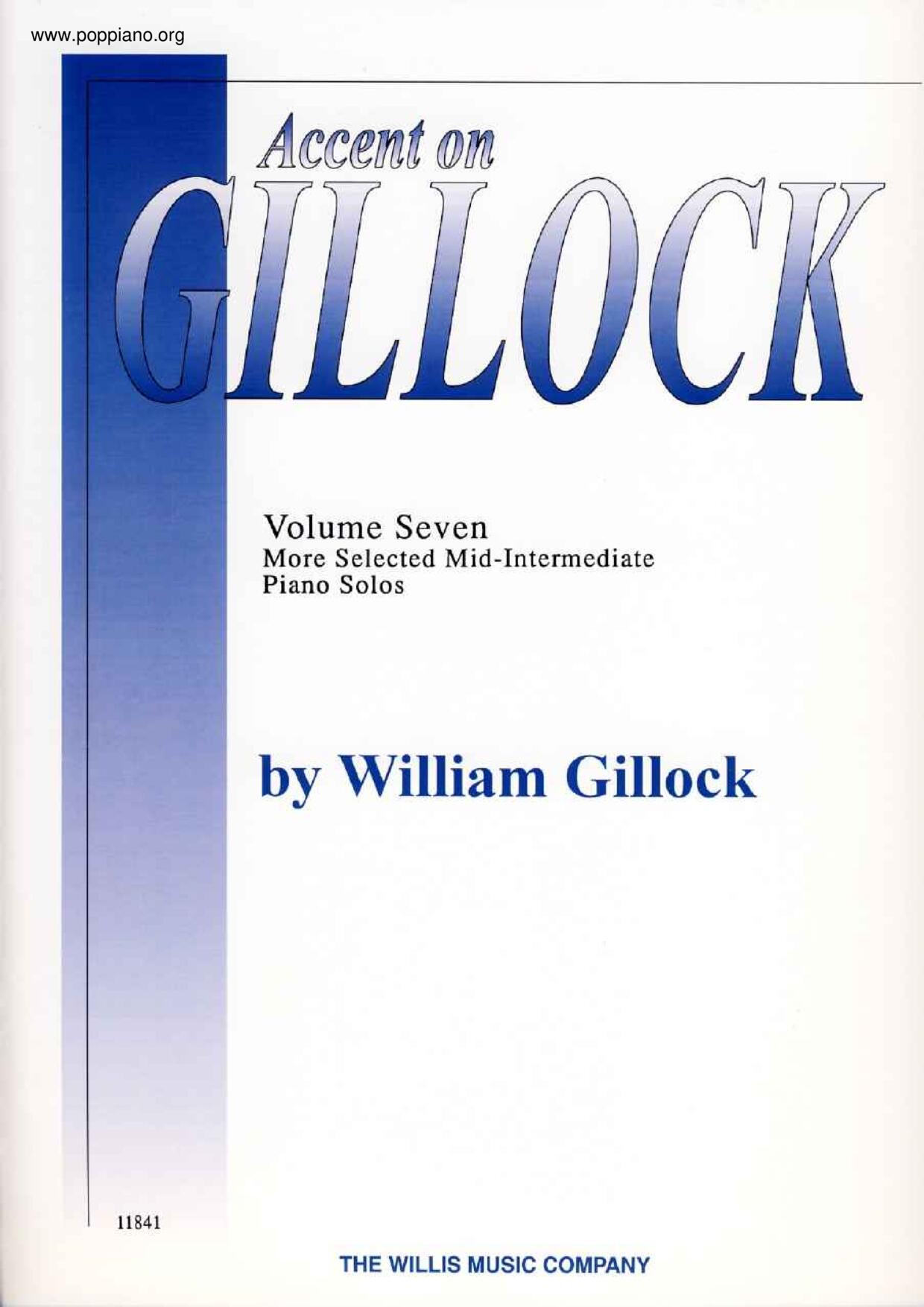 Accent On Gillock Volume 7 - 18 pages琴譜