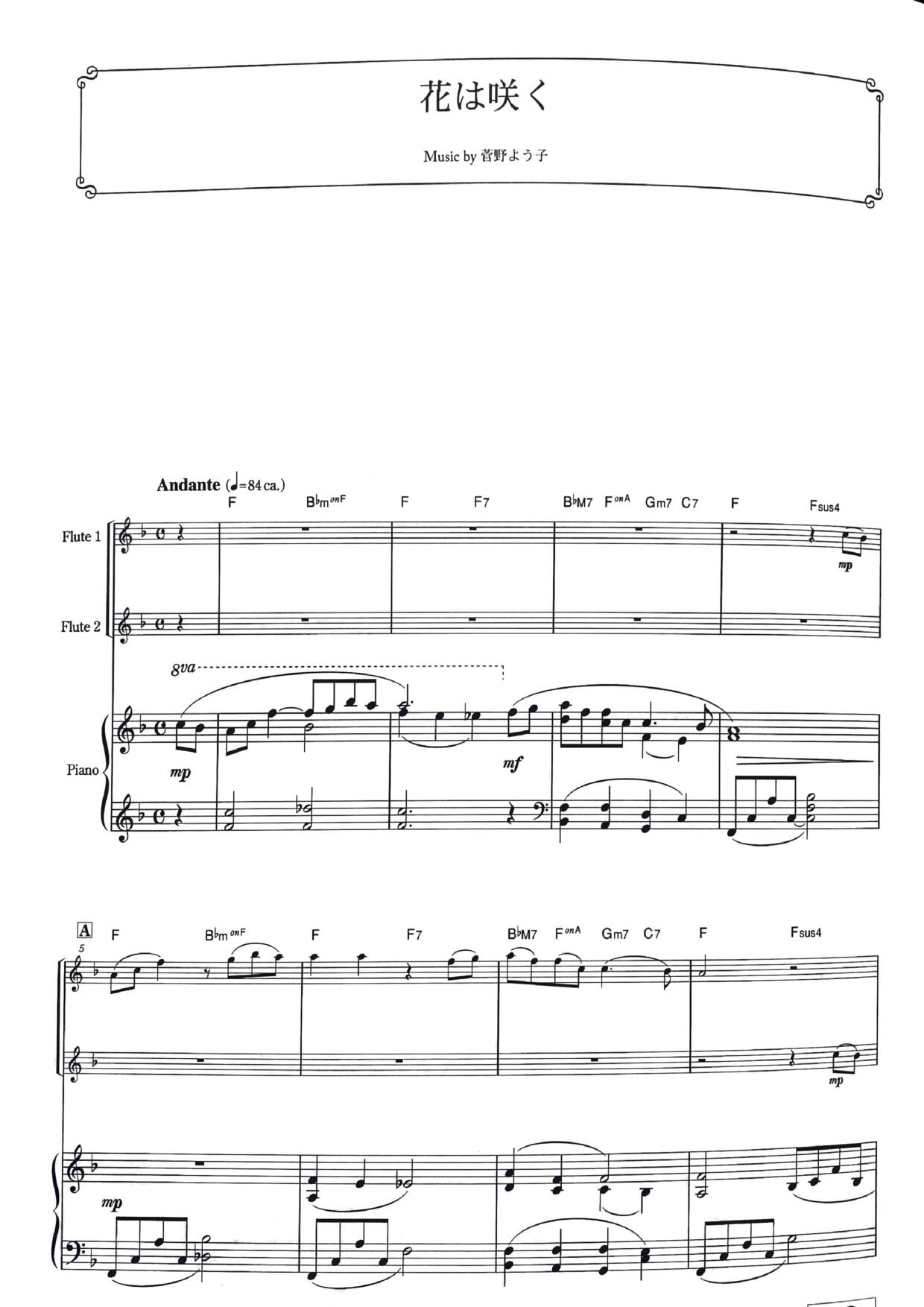 Joe HisaishiFlowers Will Bloom Sheet Music pdf, Free Score Download ★