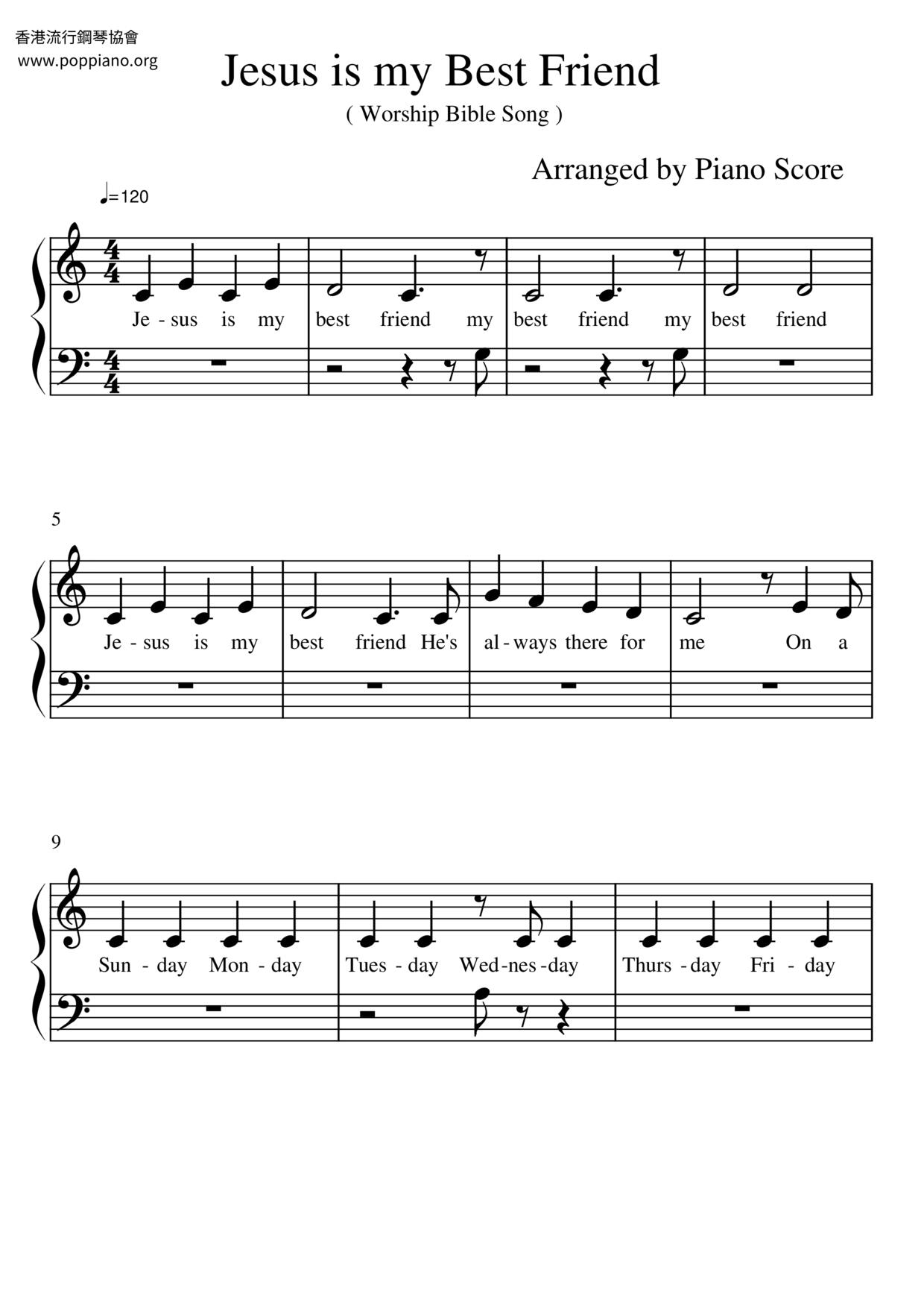 Spiritual Jesus Is My Best Friend Sheet Music Pdf Free Score Download spiritual-jesus-is-my-best-friend-sheet-music-pdf-free-score-download