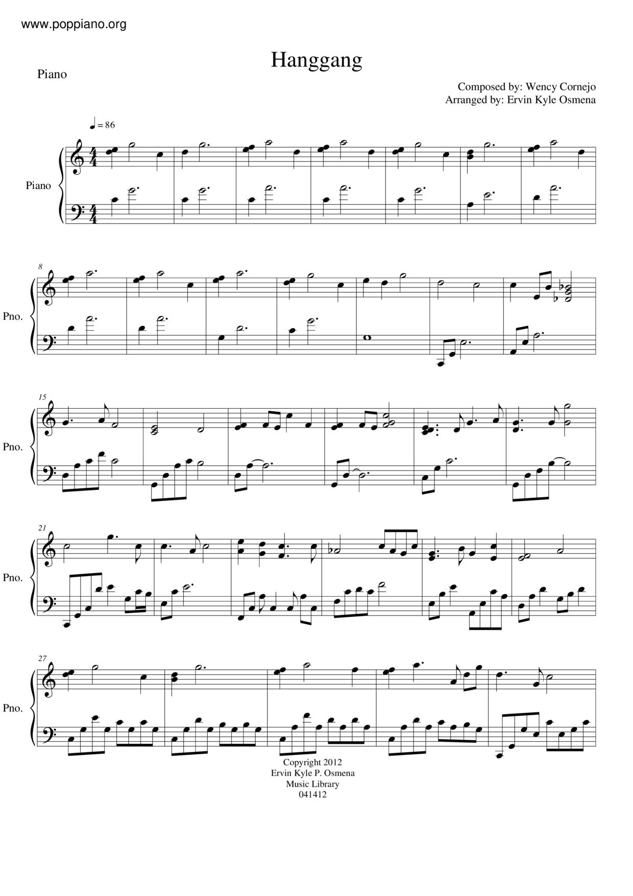 Hanggang Score