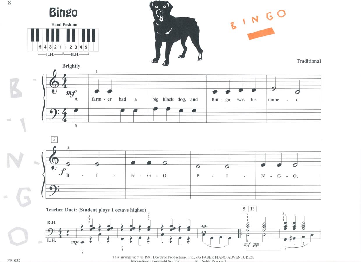 Bingoピアノ譜