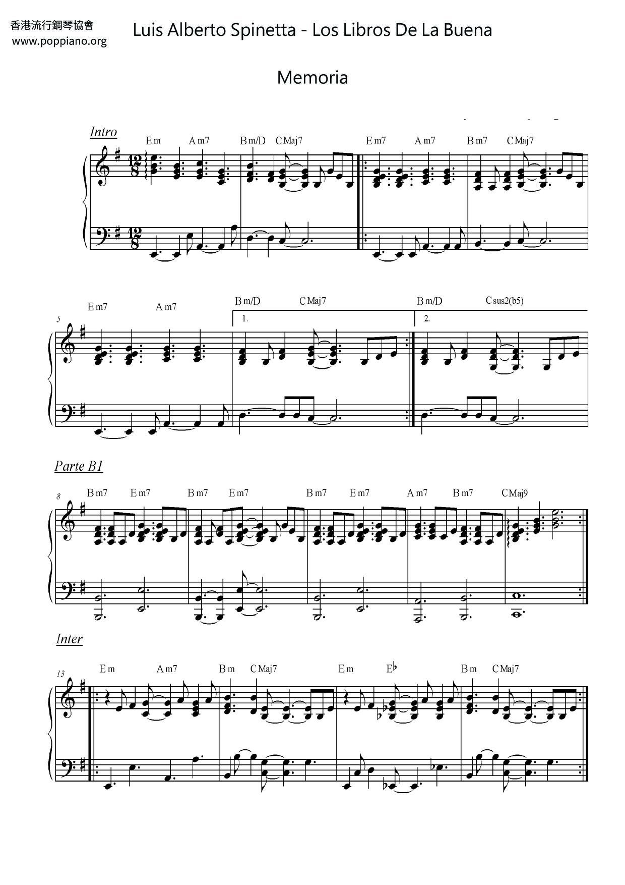 Los Libros De La Buena Memoria Score