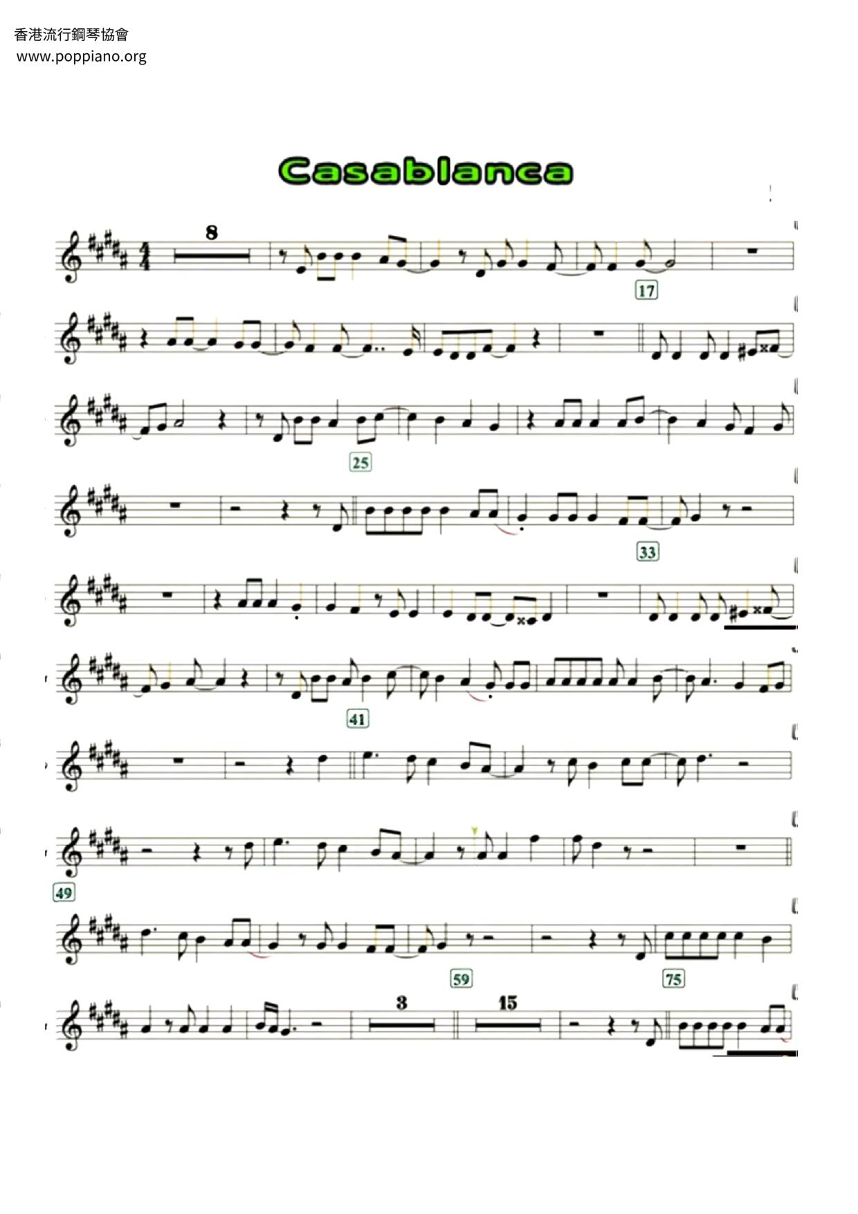 Casablanca Score