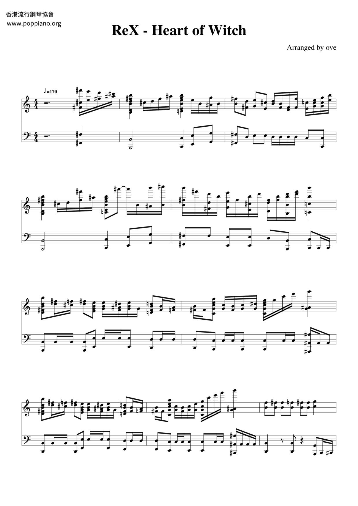 ReX - Heart Of Witch Score