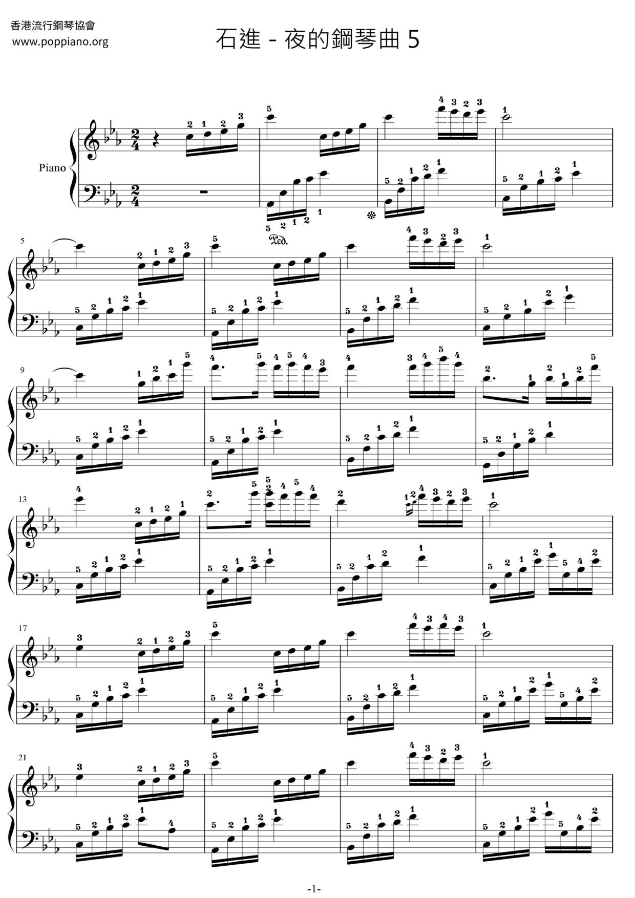 Melody Of The Night 5 Score