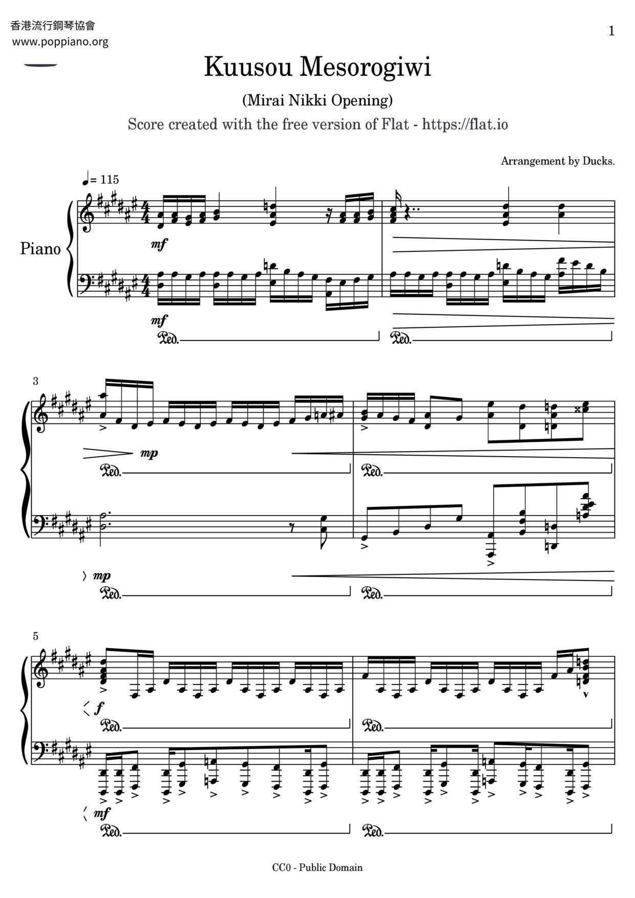 Kuusou Mesorogiwi Score
