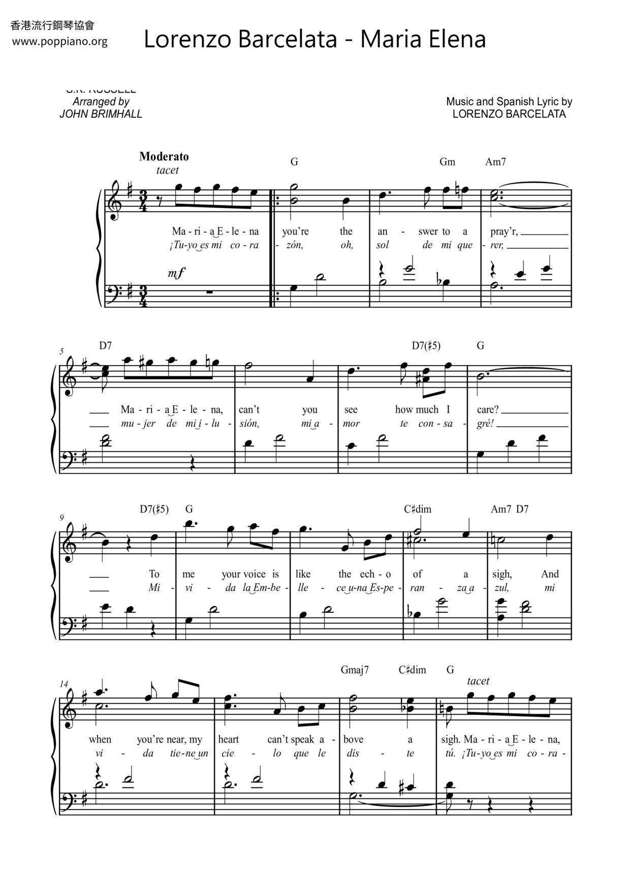 Maria Elena Score