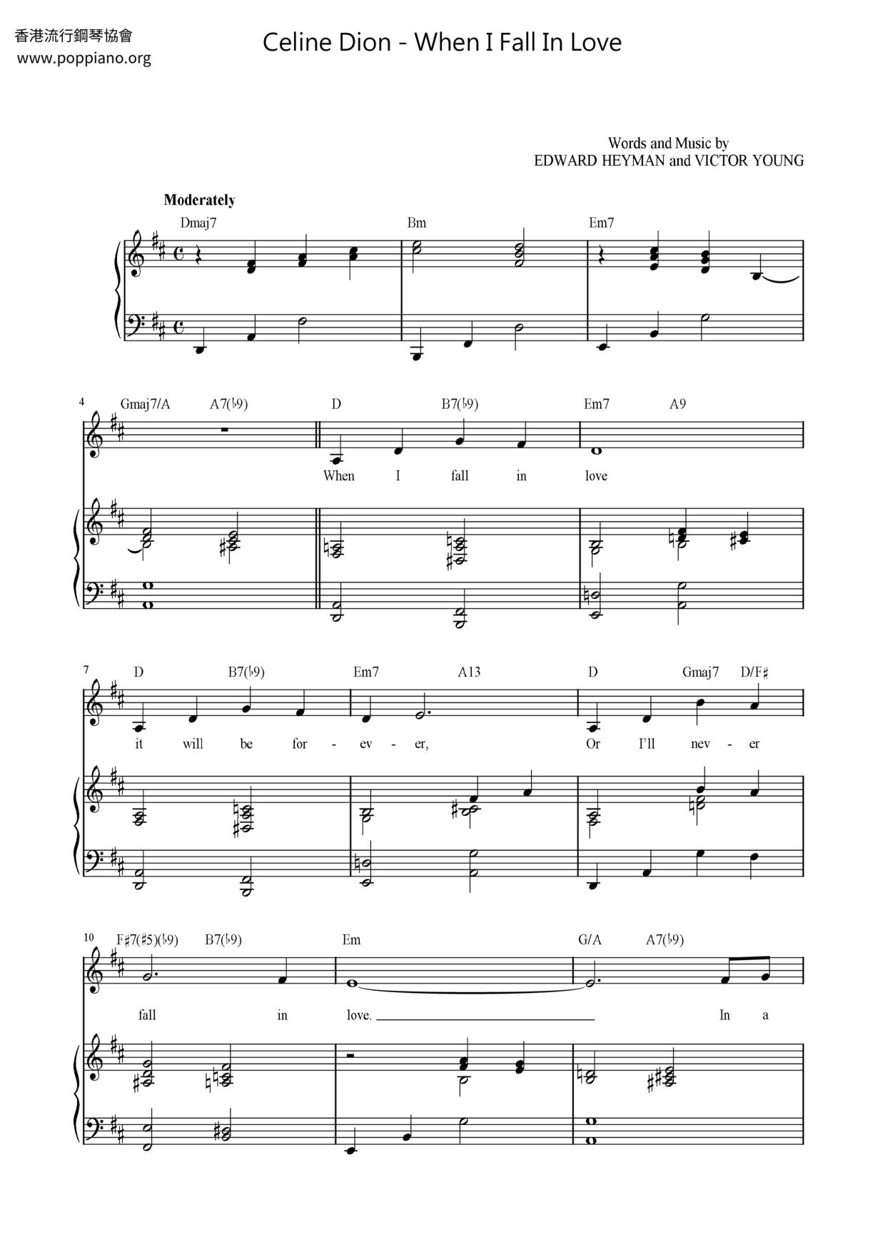 Celine dion when i fall in love feat clive griffin from the