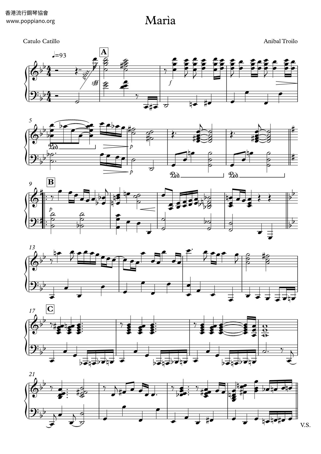 Maria Sheet Music Piano Score Free PDF Download POPPIANO ORG maria-sheet-music-piano-score-free-pdf-download-poppiano-org