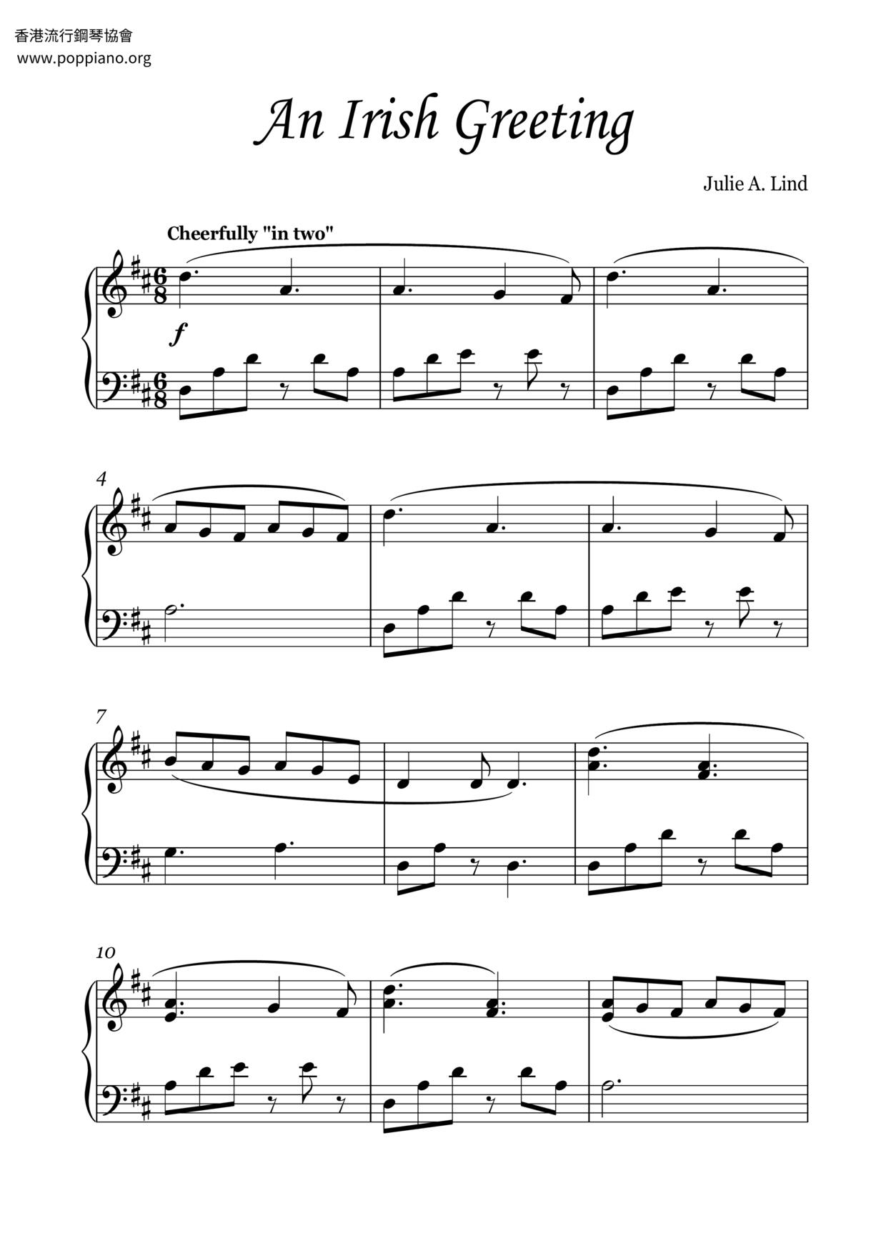 An Irish Greeting琴谱